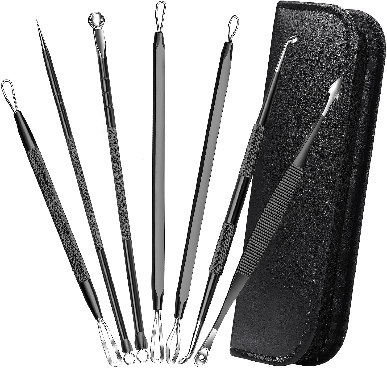 Kit de herramientas para eliminar puntos negros Teenitor 7 en 1 acero inoxidable