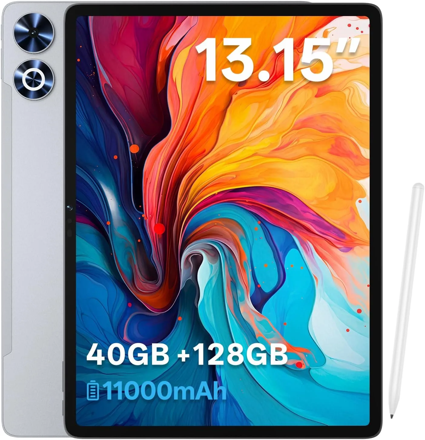 13 Inch Android Tablet with Stylus, 40GB+128GB+2TB Expand