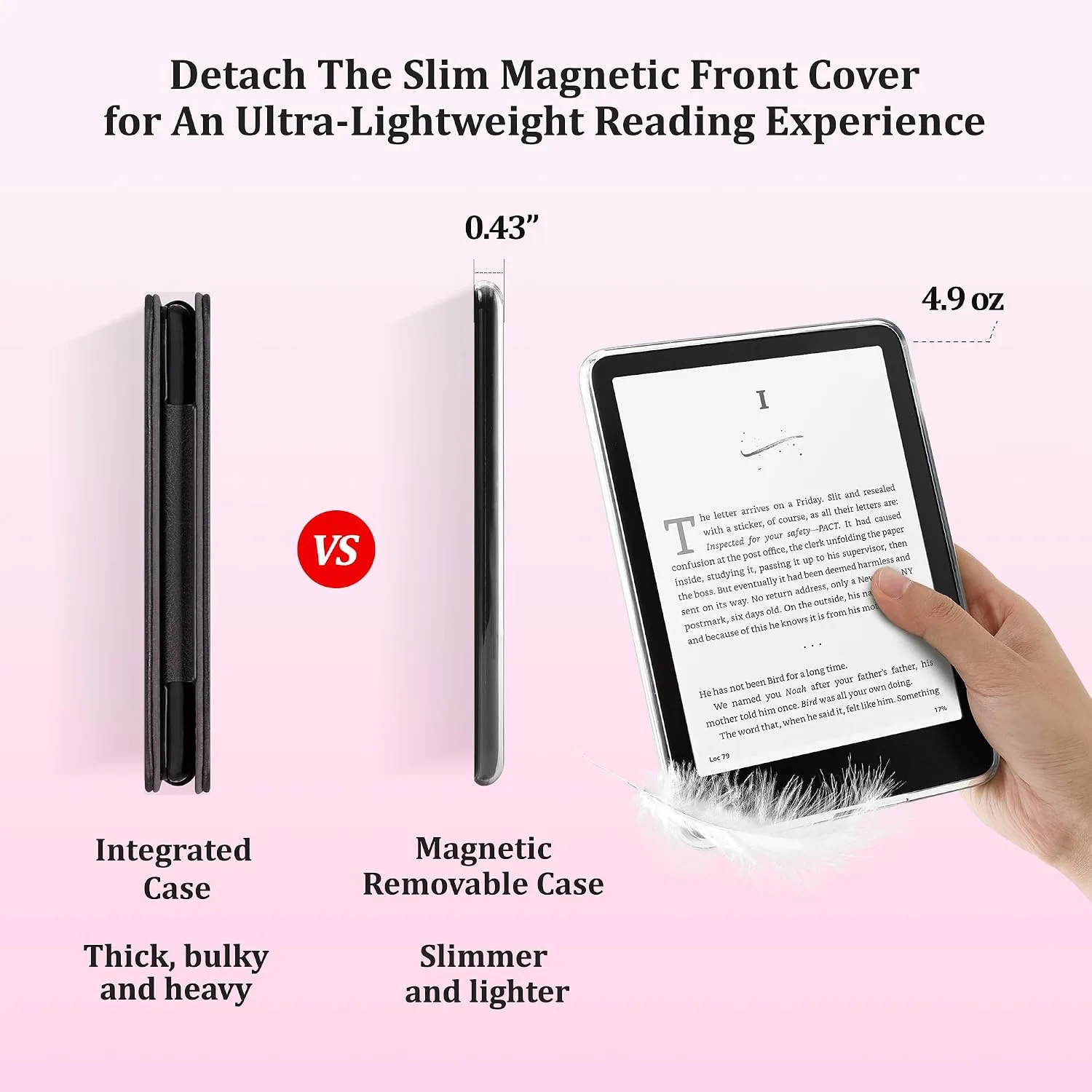 SESENSE Magnetic Case for 7'' Kindle Paperwhite 12th Gen 2024 & Colorsoft