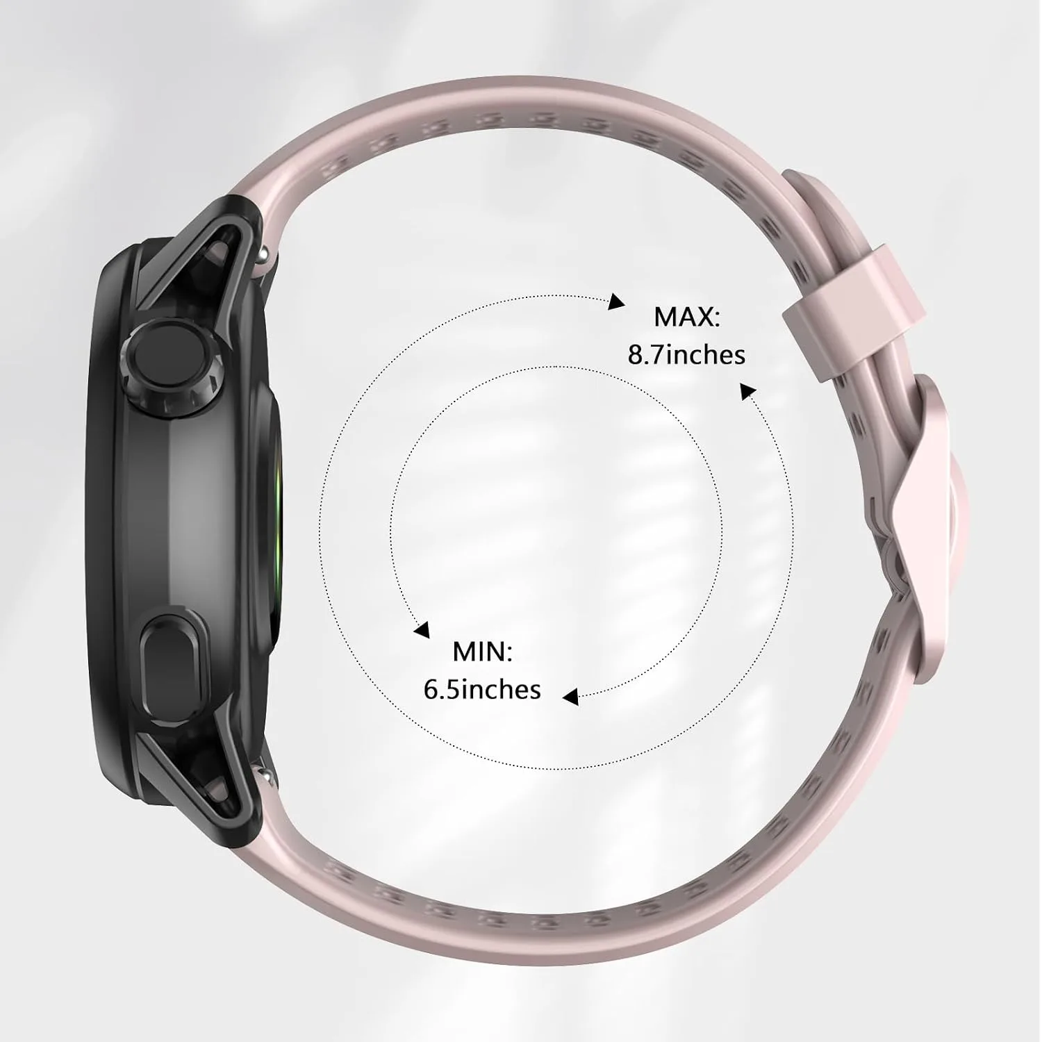 Compatible with COROS Pace 3 Watch Band, 22mm Quick Release Sports Silicone Watch Band Breathable Wristband Strap Women Men Strap for COROS APEX 2 Pro/APEX 46mm/APEX Pro