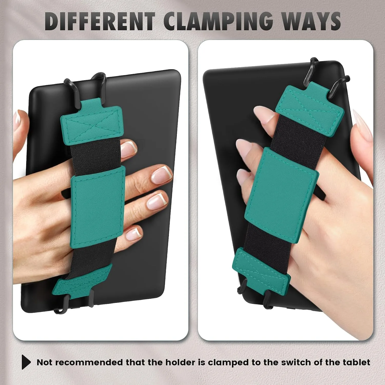 MoKo Soft Hand Strap for 6-8" Kindle eReaders Fire Tablet, Jade Green