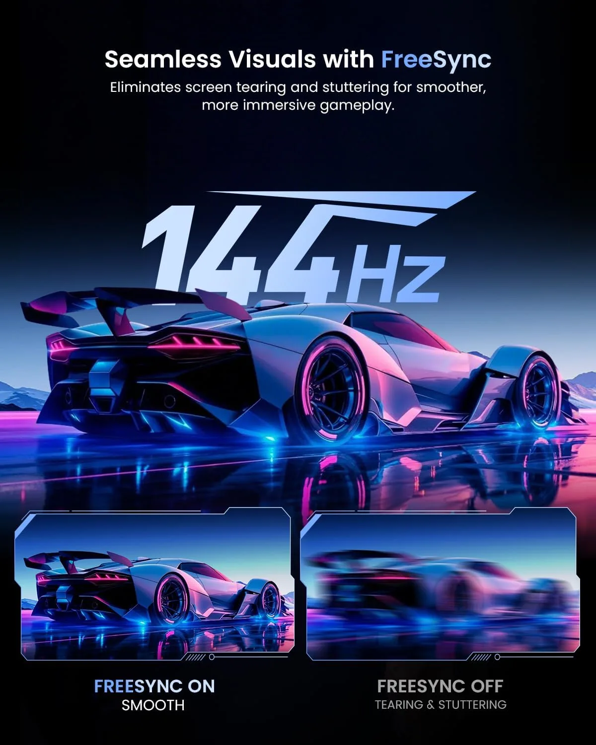 UPERFECT 19" 4K 144Hz Portable Monitor,  600 Nits 146% sRGB Gaming Monitor