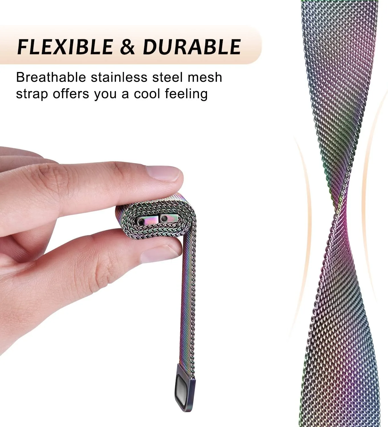 Watch Bands 20mm 22mm Quick Release Watch Strap, Stainless Steel Mesh Replacement Strap for Women Men