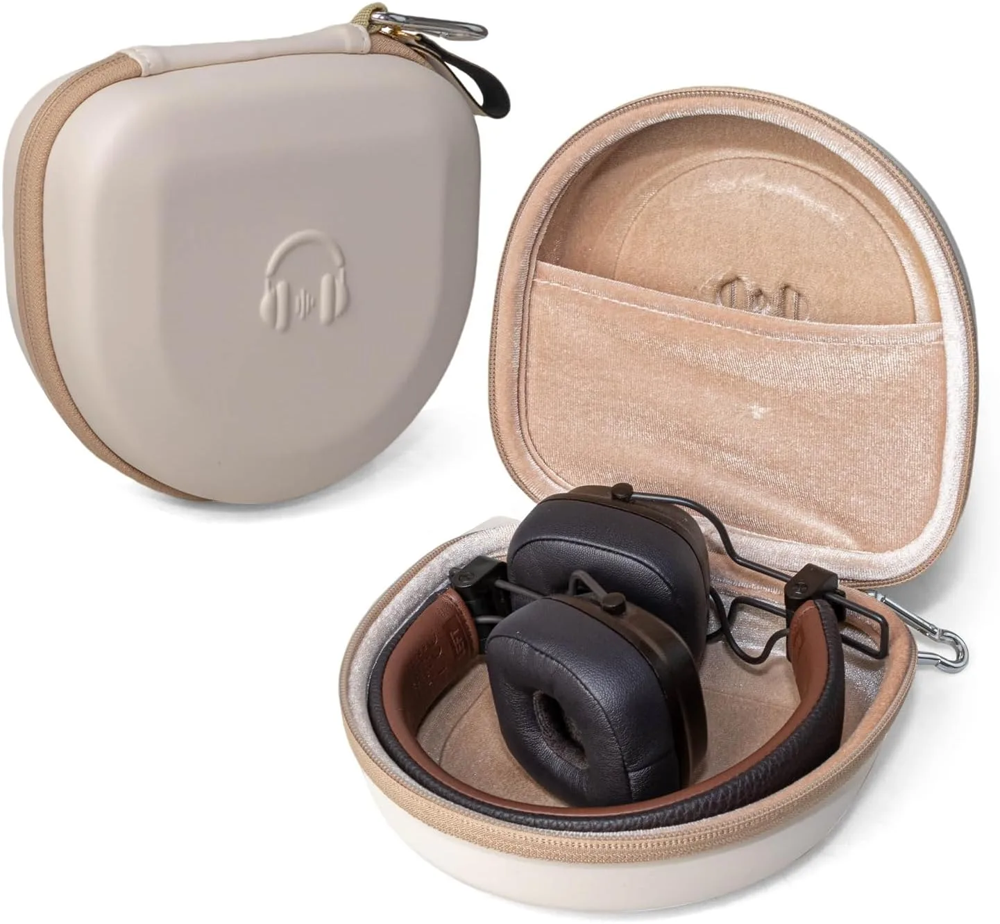 Estuche compacto para audífonos Linpr para JBL Tune 520BT / 510BT / JR 320BT Beige