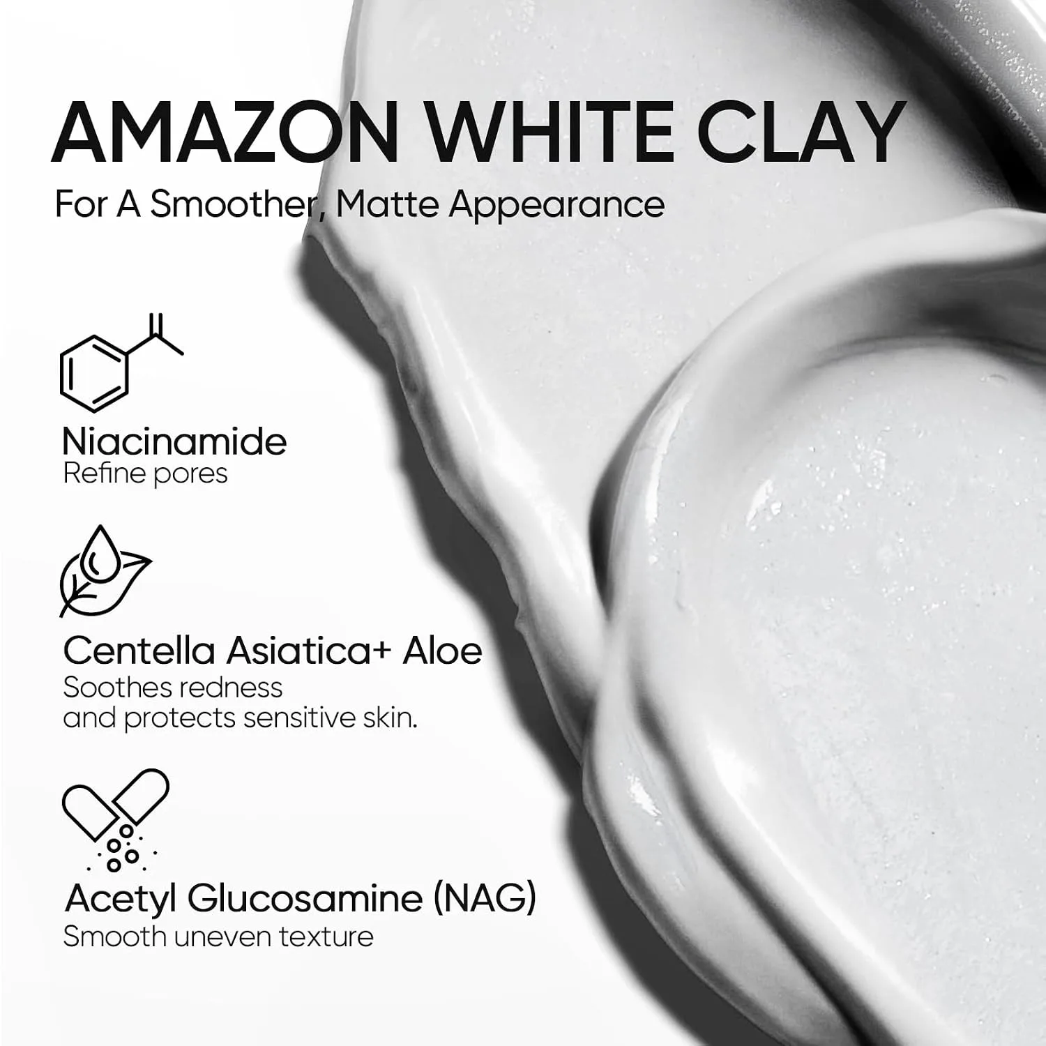 SKINTIFIC Amazonian White Clay Mask Stick with Volcanic Soil