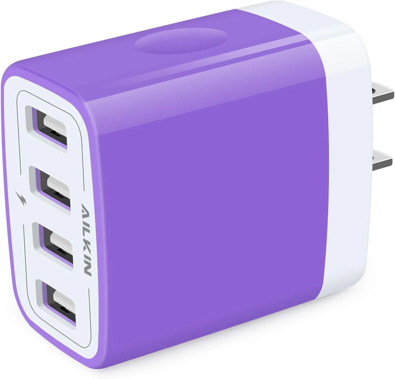 USB Charger Cube, Wall Charger Plug, AILKIN 4.8A 4-Muti Port USB Adapter