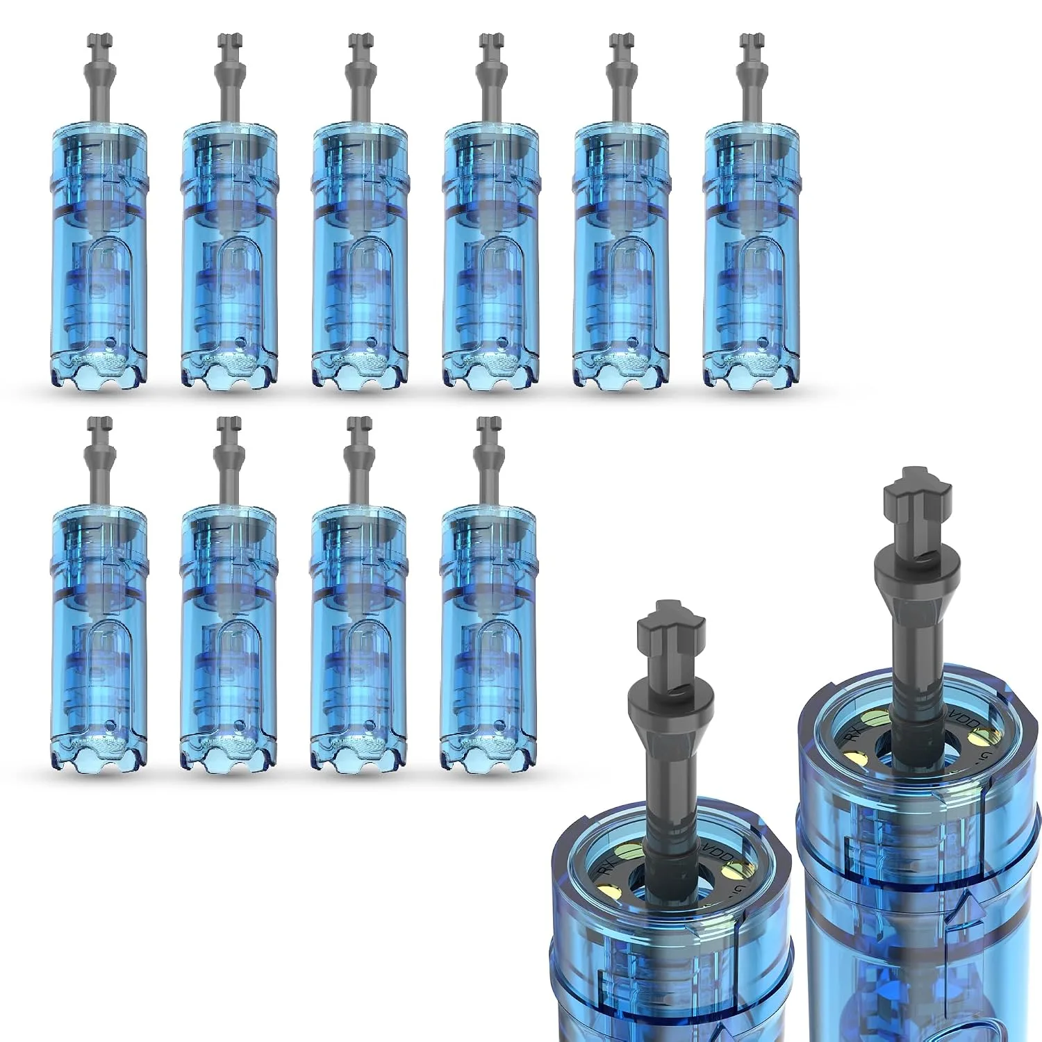 Microneedling Cartridges (10 Pcs 36 Pin) for Pen Microneedle Machine M9, for cosmetic skin use only