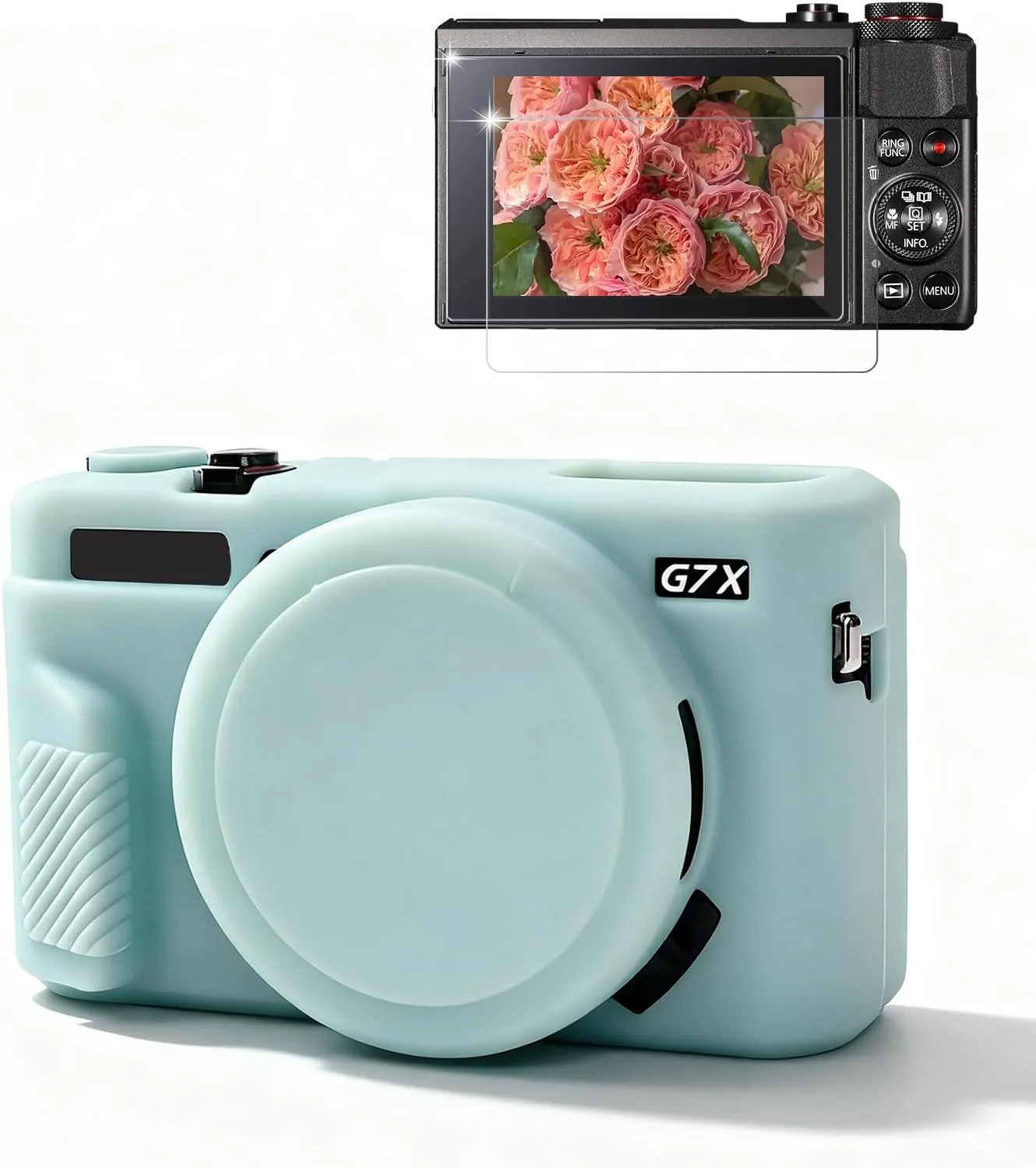 Camera Case for Canon G7X Mark II / G7X II - Jelly Green