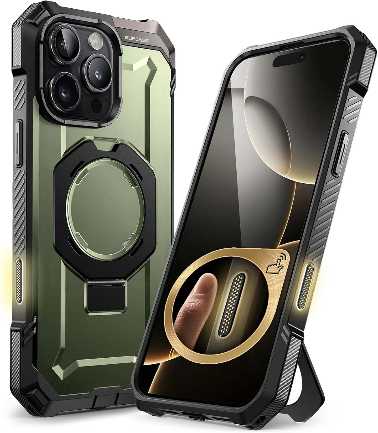 SUPCASE for iPhone 16 Pro Case with Camera Control Capture Button, Green