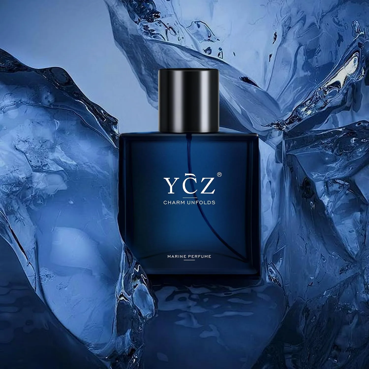 YCZ Marine Perfume, Cologne for Men, Fresh Marine Woody Fragrance