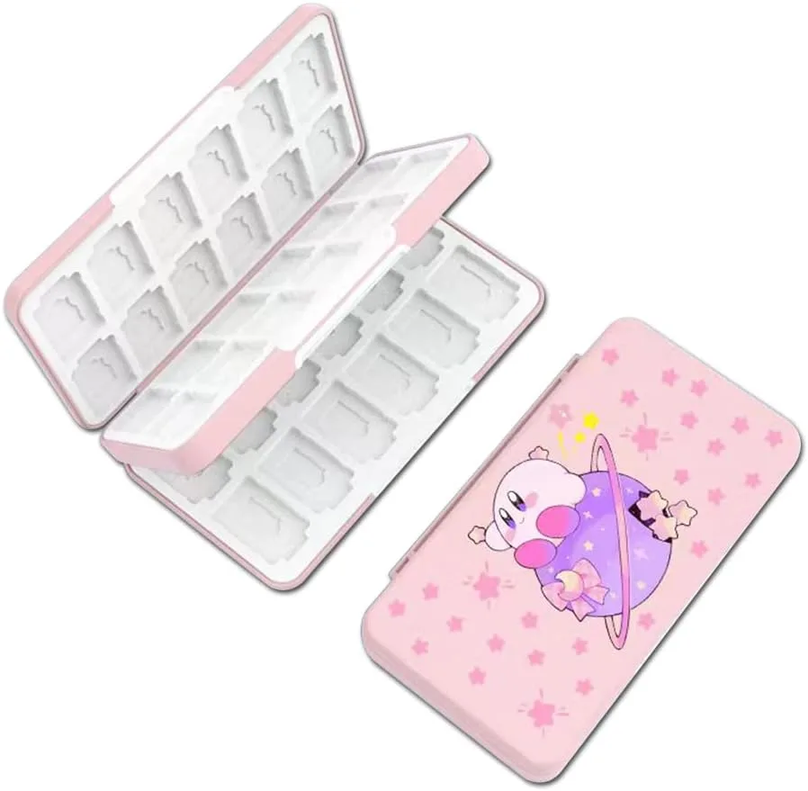 PERFECTSIGHT 48 Switch Game Card Case for Nintendo Switch OLED/ Lite, Cute 48 Switch 2 Game Holder Cartridge Case for Game Cards and SD Cards, Kawaii Portable Compact Storage Box, KB