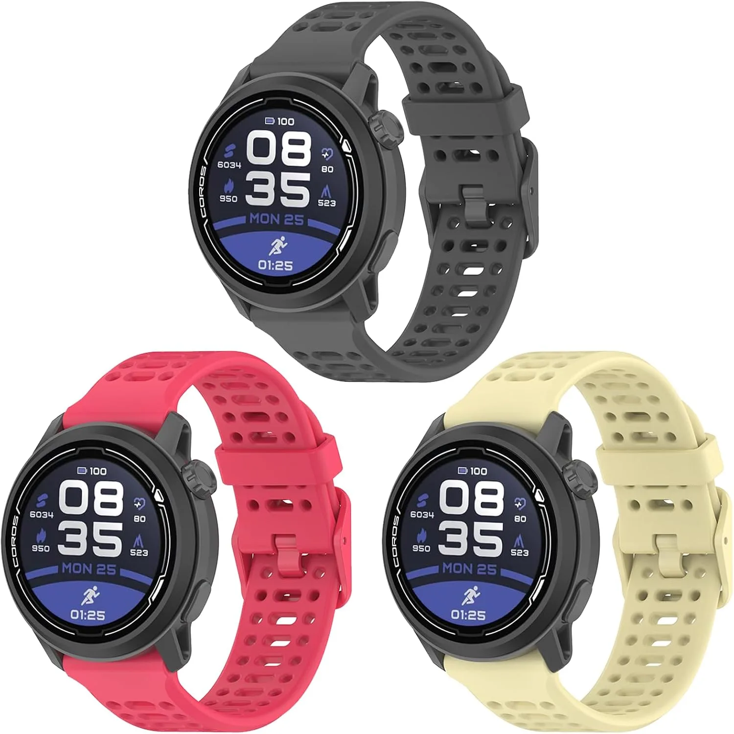 20mm Silikon Strap For COROS PACE 2/APEX 2/APEX 42mm For Women and Men