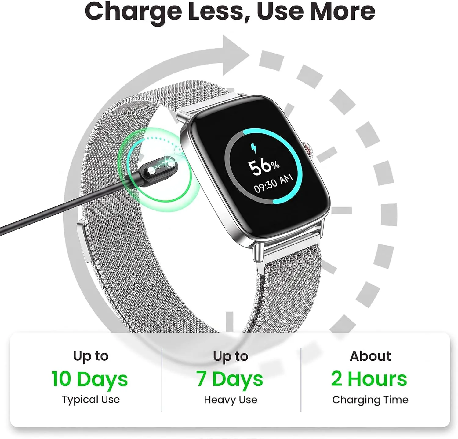 Smart Watch for Women Men, Health and Fitness Watch for iPhone/Android, Make Call and Message Notice, 24/7 Heart Rate/Sleep/SpO2 Tracker, 1.85" HD Smartwatch with 110 Sport Modes, IP68 Waterproof
