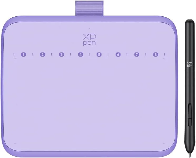 XPPen Deco 640 Purple Drawing Tablet with 16384 Pressure Levels Sensitivity