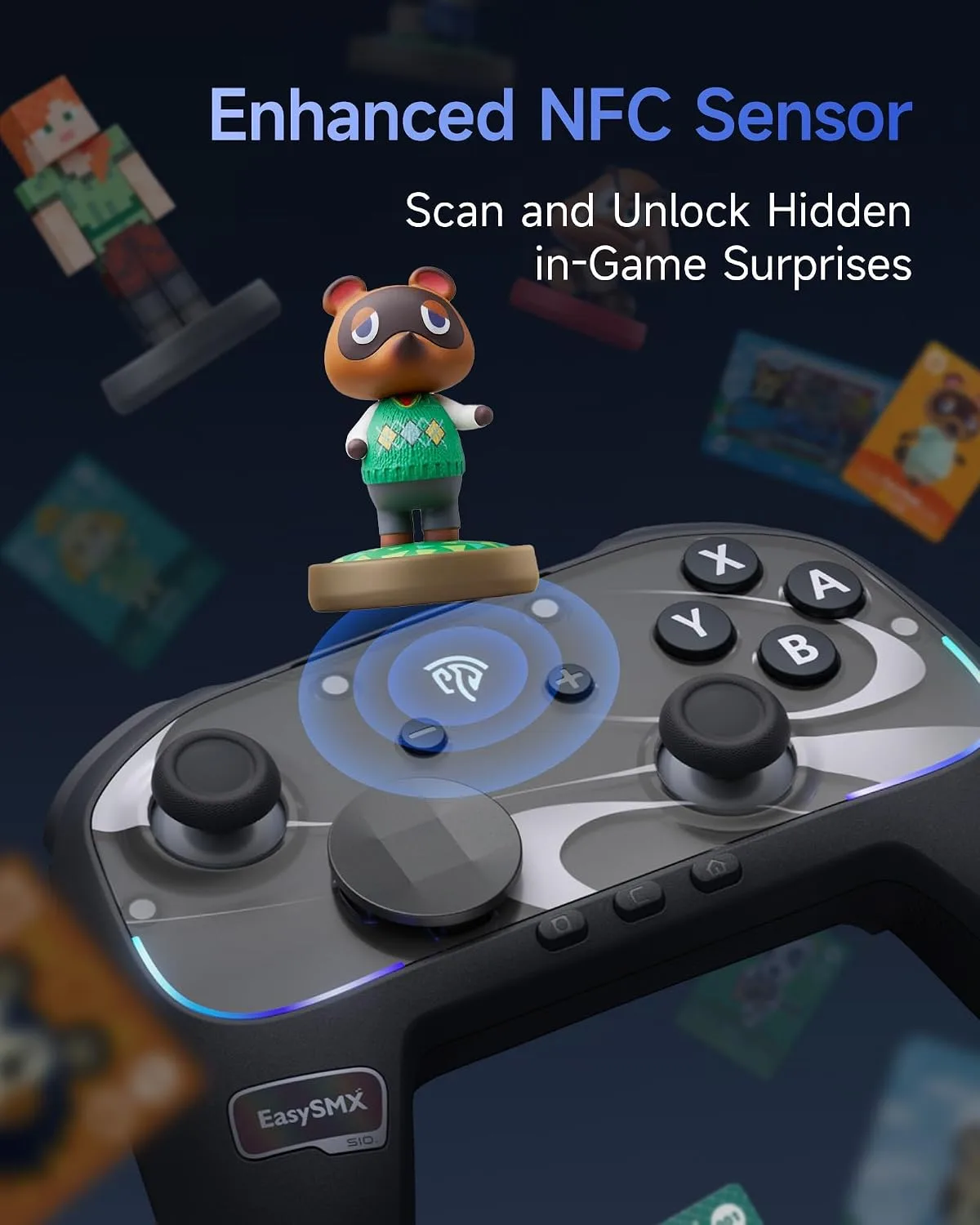 EasySMX S10 Elite Wireless Controller for Switch 2 with One-Key Wake-Up