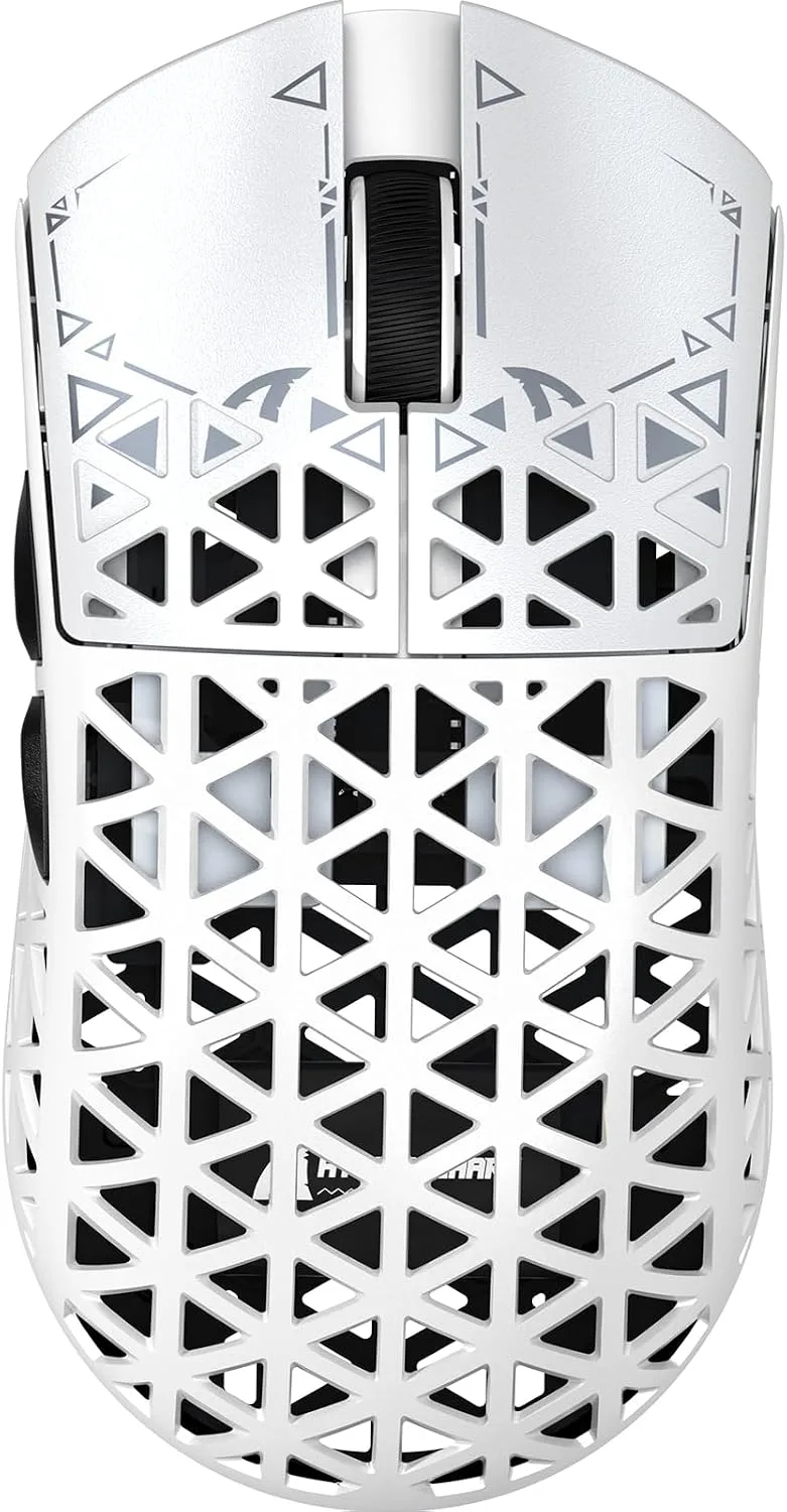 Mouse Gamer Attack Shark R5 Ultra 8K Fibra de Carbono Inalámbrico Blanco