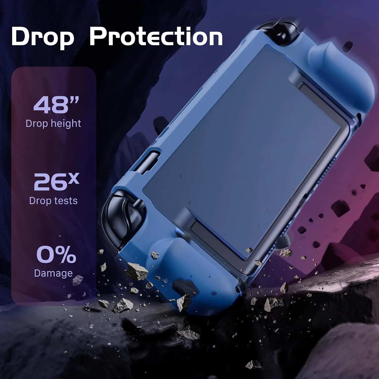 Dockable Protective Case for Nintendo Switch 2, TPU Ergonomic Grip Cover