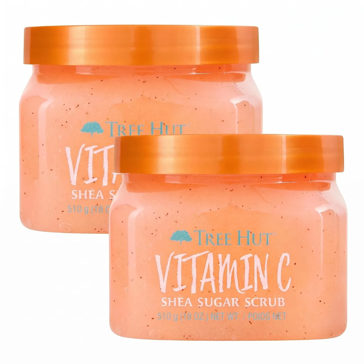 Tree Hut Vitamin C Sugar Scrub | 18 oz | Ultra Hydrating | Nourishing | Pack of 2