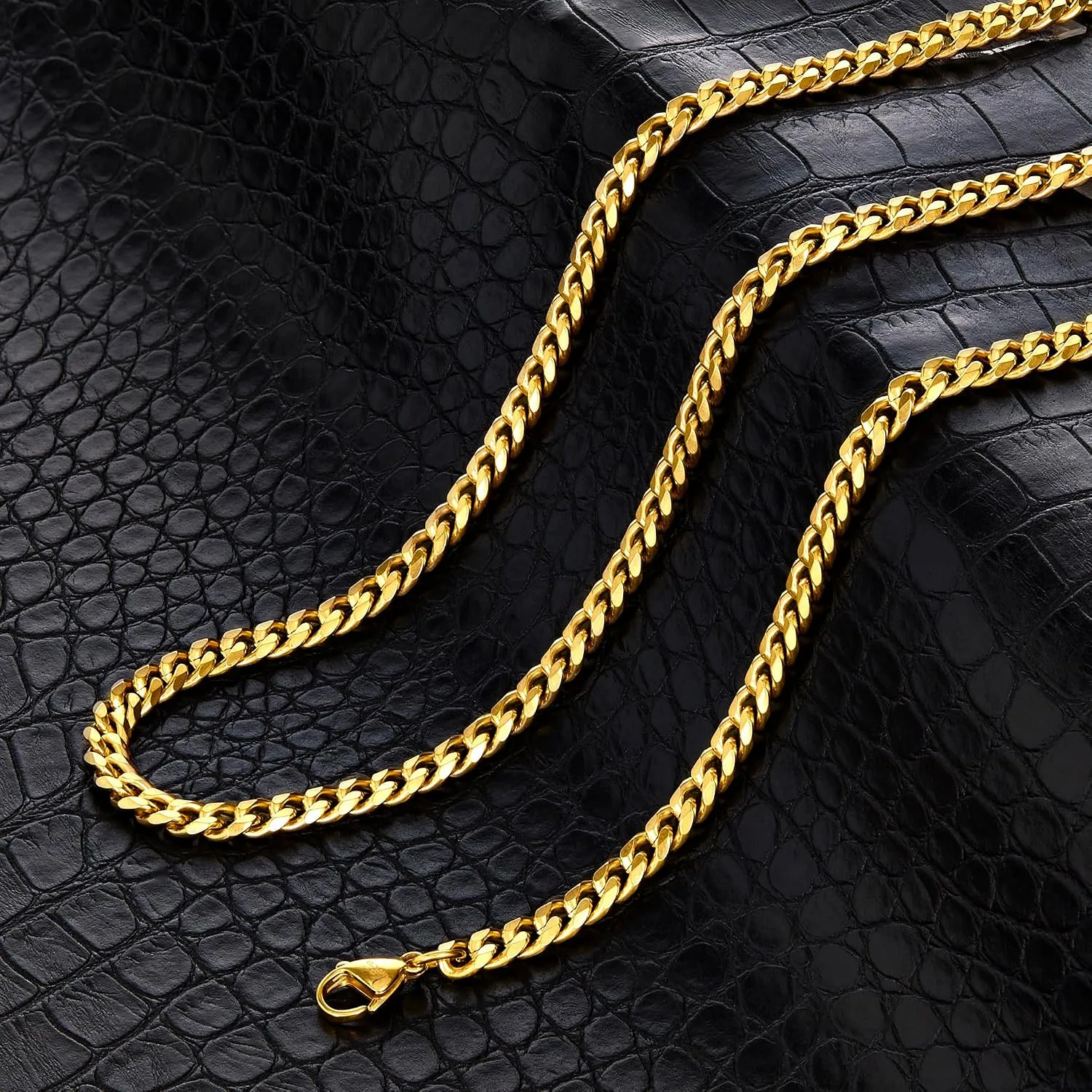 Invicta Jewelry Men's Curb Chain Stainless Necklace (6mm-11.5mm) - 24"