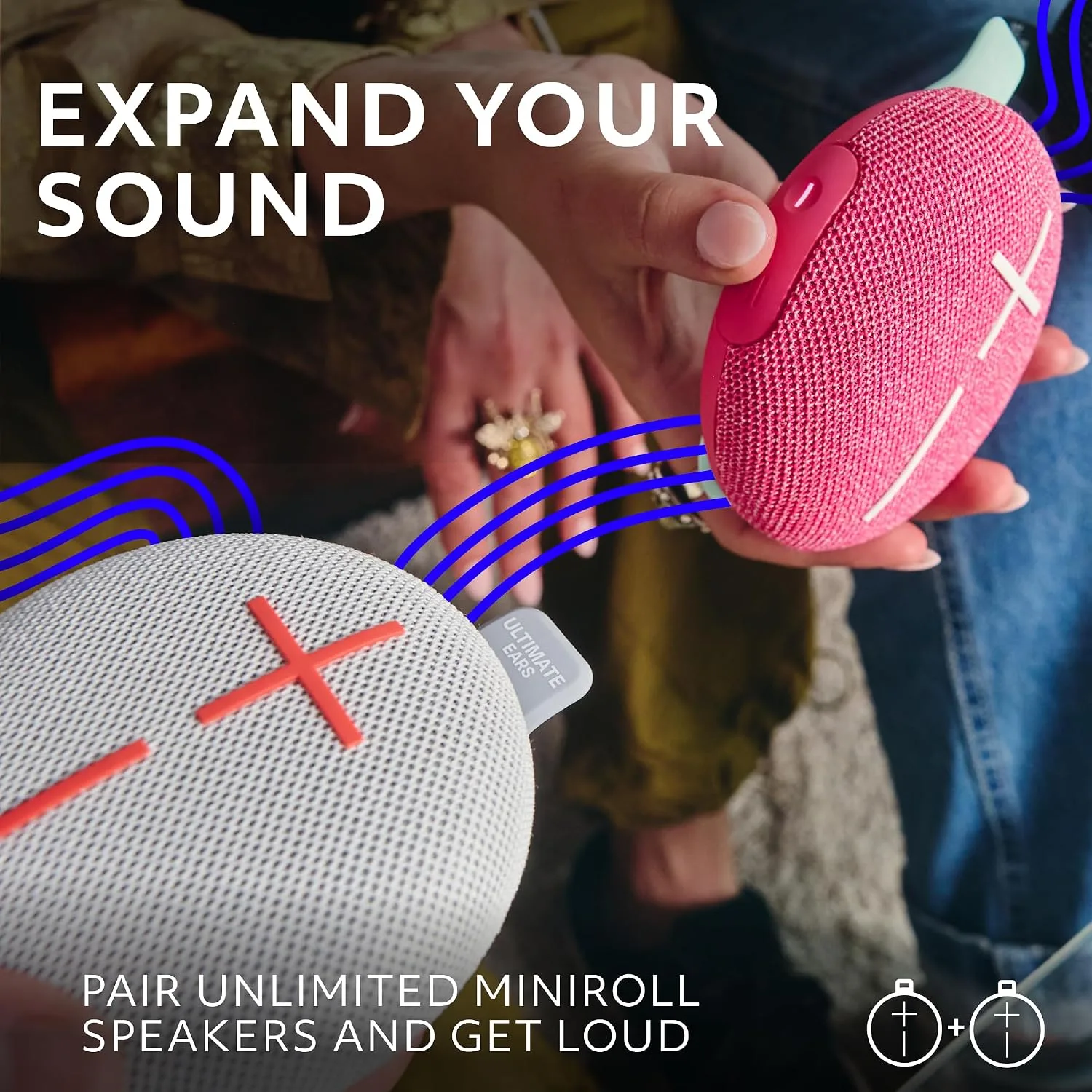Ultimate Ears MINIROLL Waterproof Bluetooth Speaker - Revive Grey