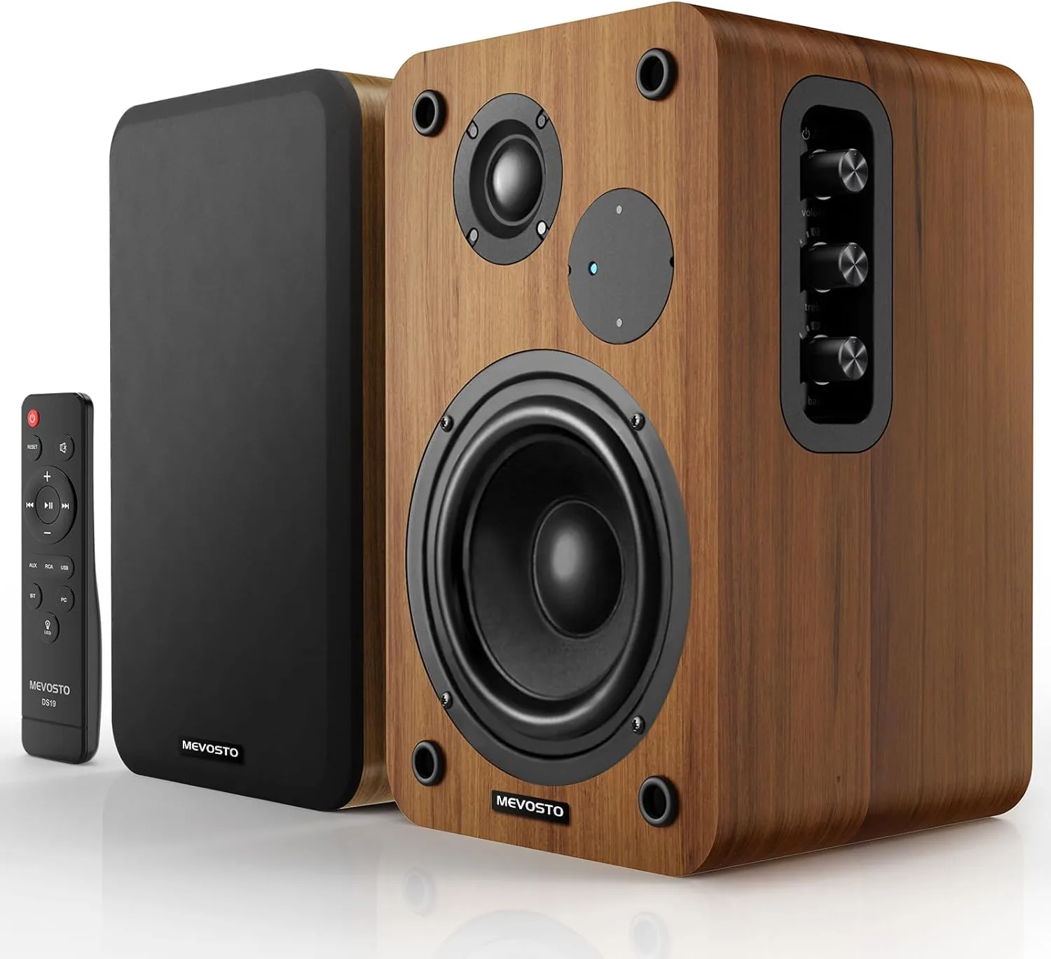 5-Inch Powered Bookshelf Speakers: PC Speakers for Record Player