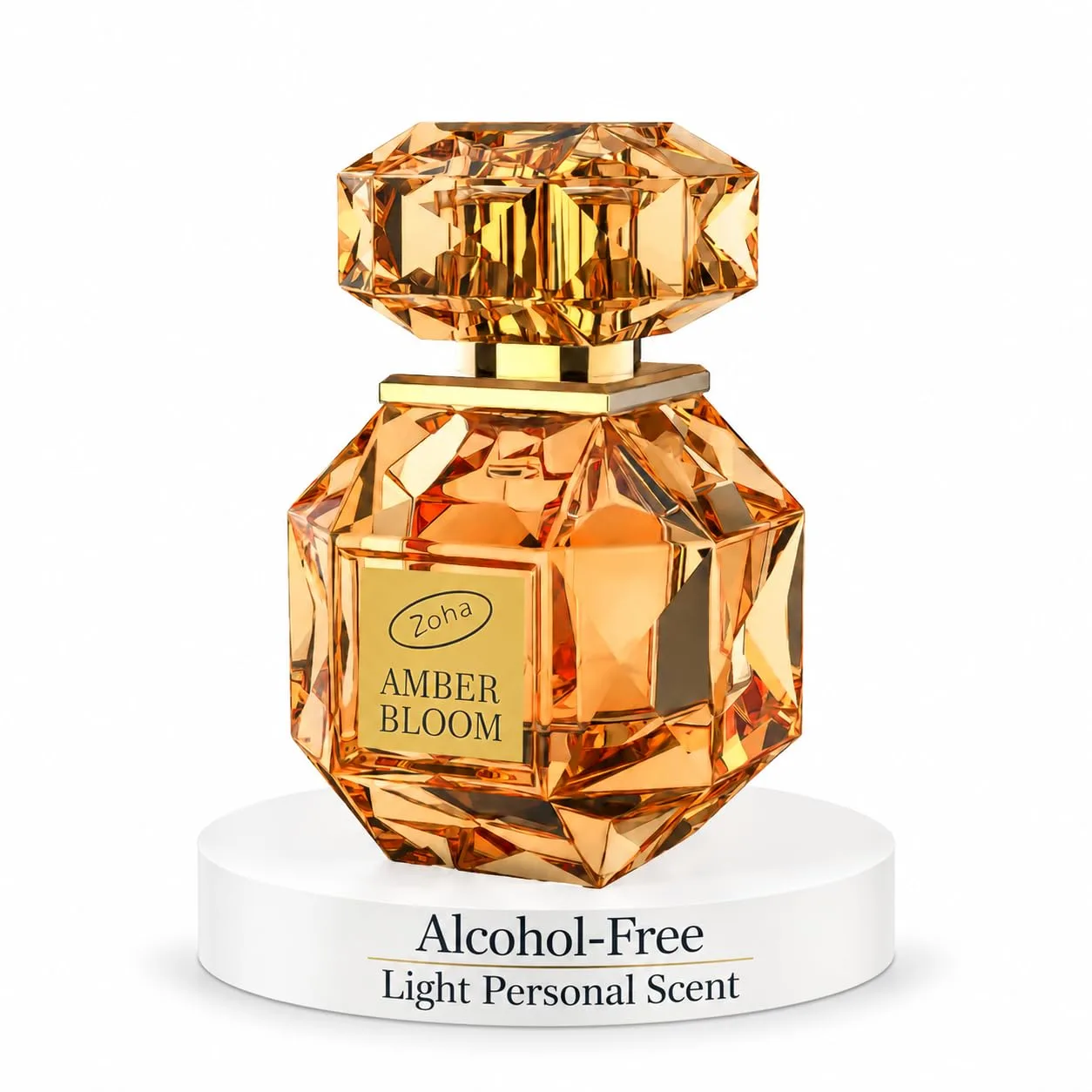 Zoha Amber Bloom Perfume Oil Roll On for Women & Men, Alcohol-Free 9ml