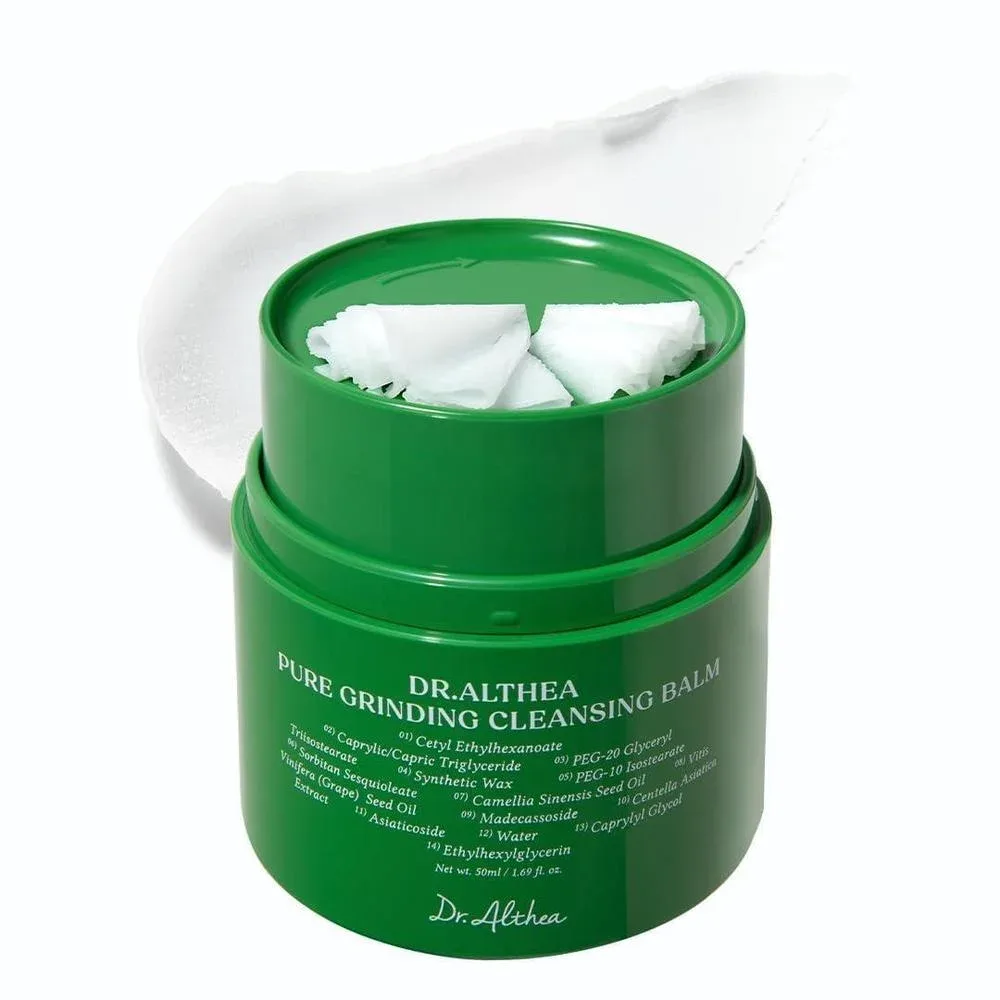 Dr.Althea Pure Grinding Cleansing Balm, Korean Vegan Skin Care, 1.69 Fl Oz