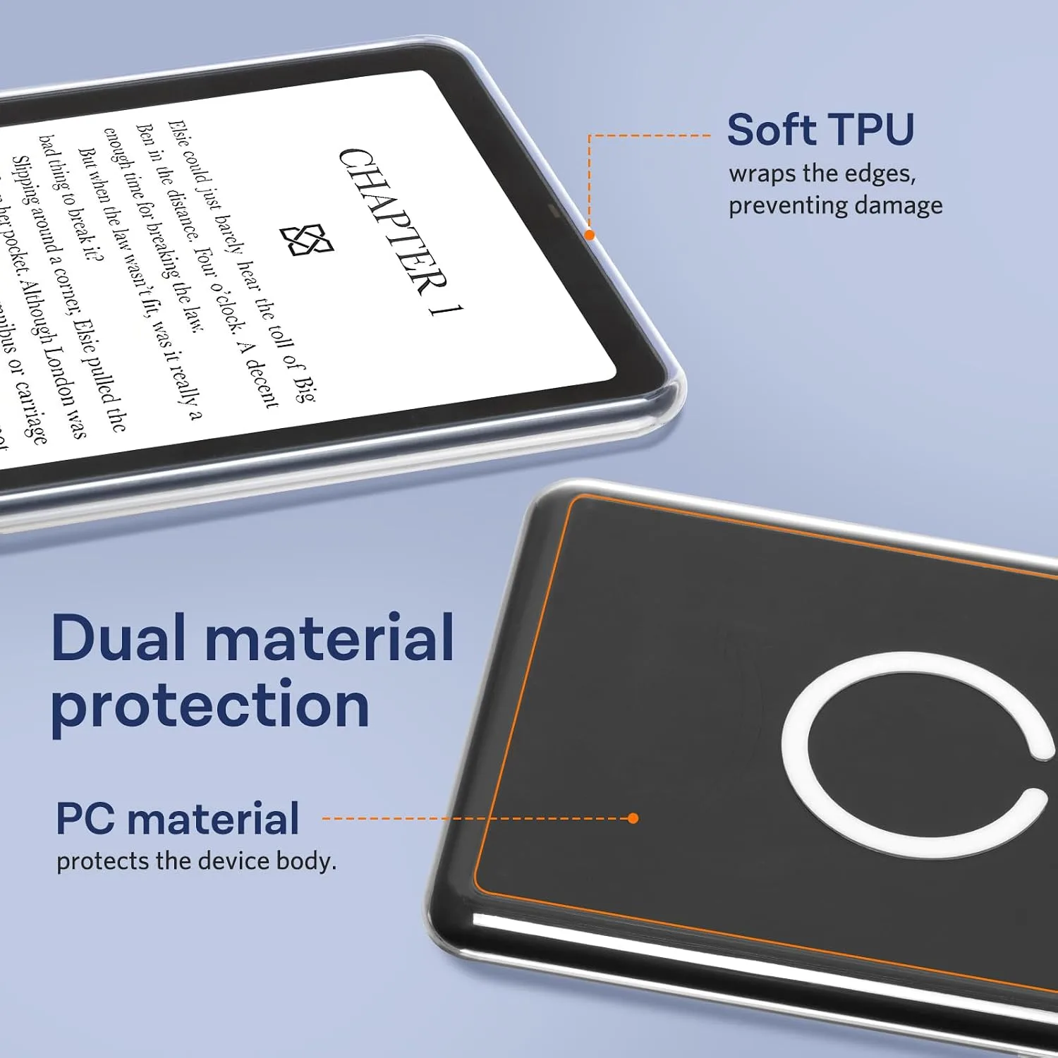 CoBak Magnetic 6.8" Clear Case, not for iPad(A072306)