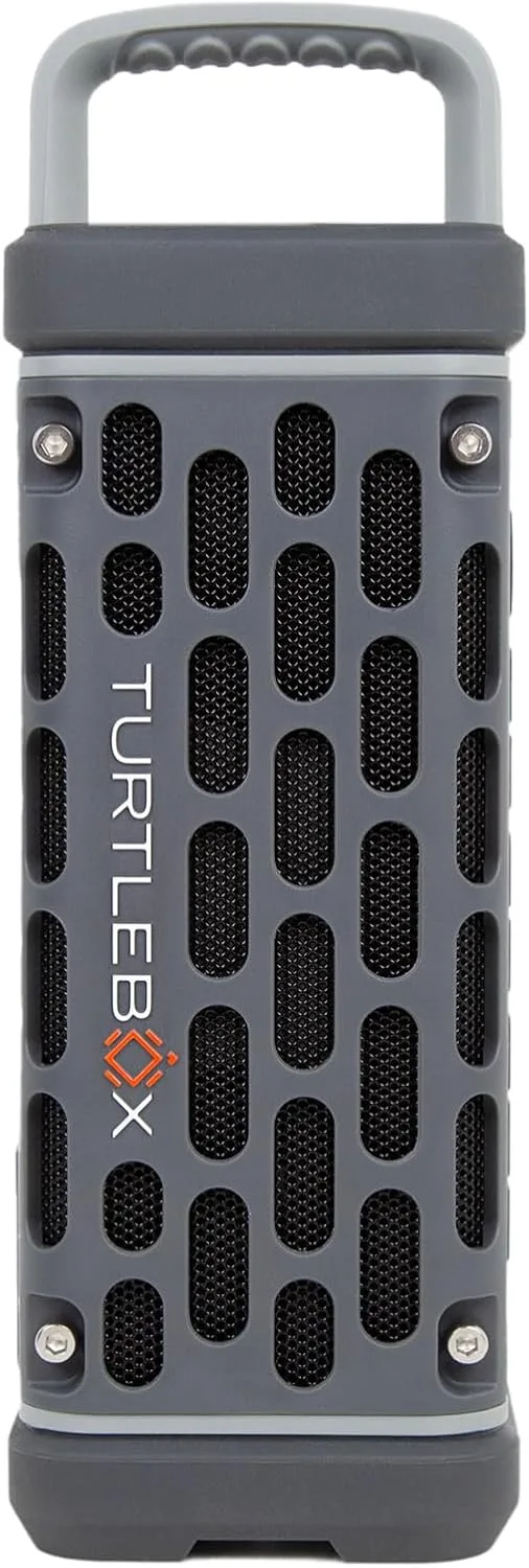 Turtlebox Ranger Bluetooth Speaker. Ultra-Portable, Waterproof, Gray