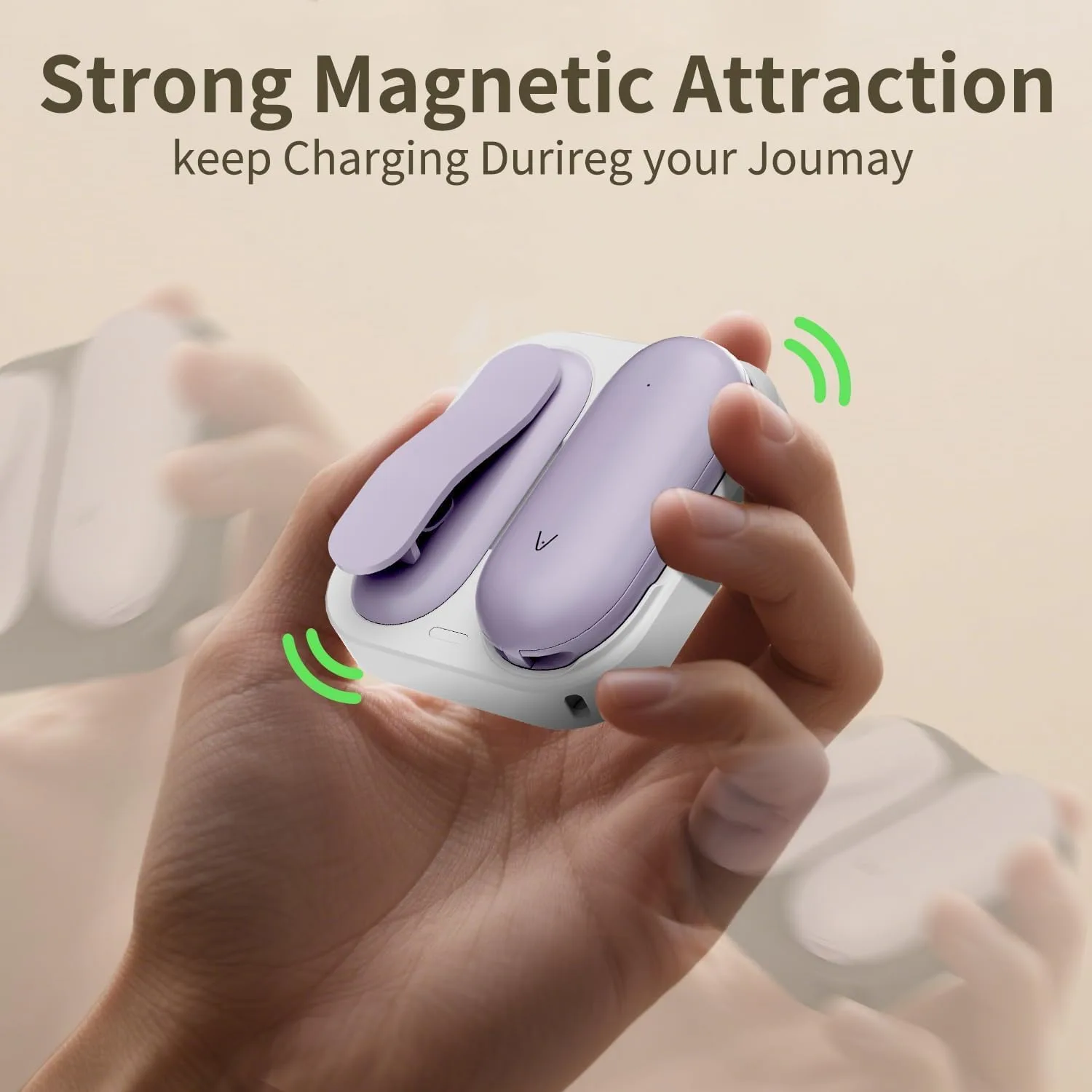 2-in-1 Magnetic Charging Dock for PLAUD NotePin S Voice Recorder with USB-C Braided Cable, Fast Charging Replacement Accessory for NotePin AI Voice Recorder