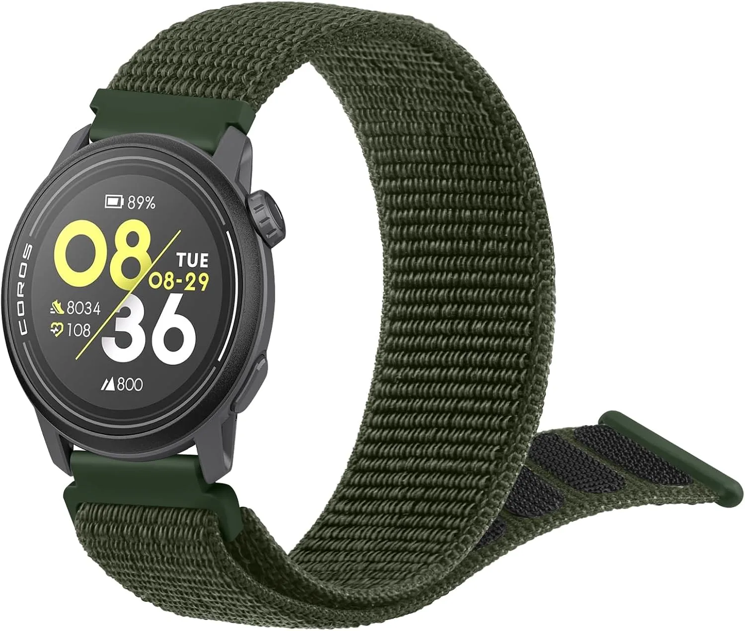 Amzpas Nylon Bands Compatible with COROS PACE 4 / PACE 3 / Pro/APEX 2 Pro/APEX Pro/APEX 46mm Men Women, 22mm Soft Sport Replacement Strap for Coros Pace 4/3 Watch