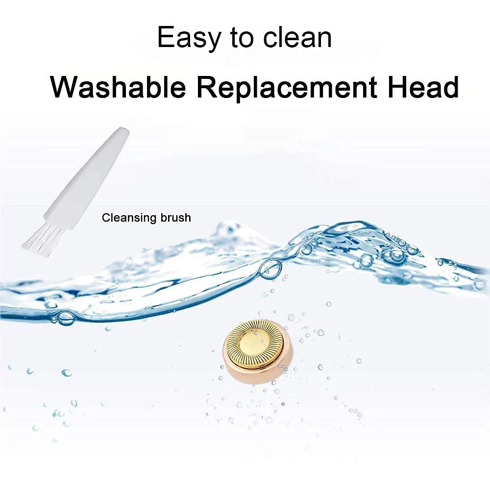 Facial Hair Remover Replacement Heads: Compatible with Flawless GEN 1 Finishing Touch Facial Hair Removal Tool for Women As Seen On TV 18K Gold-Plated Rose Gold