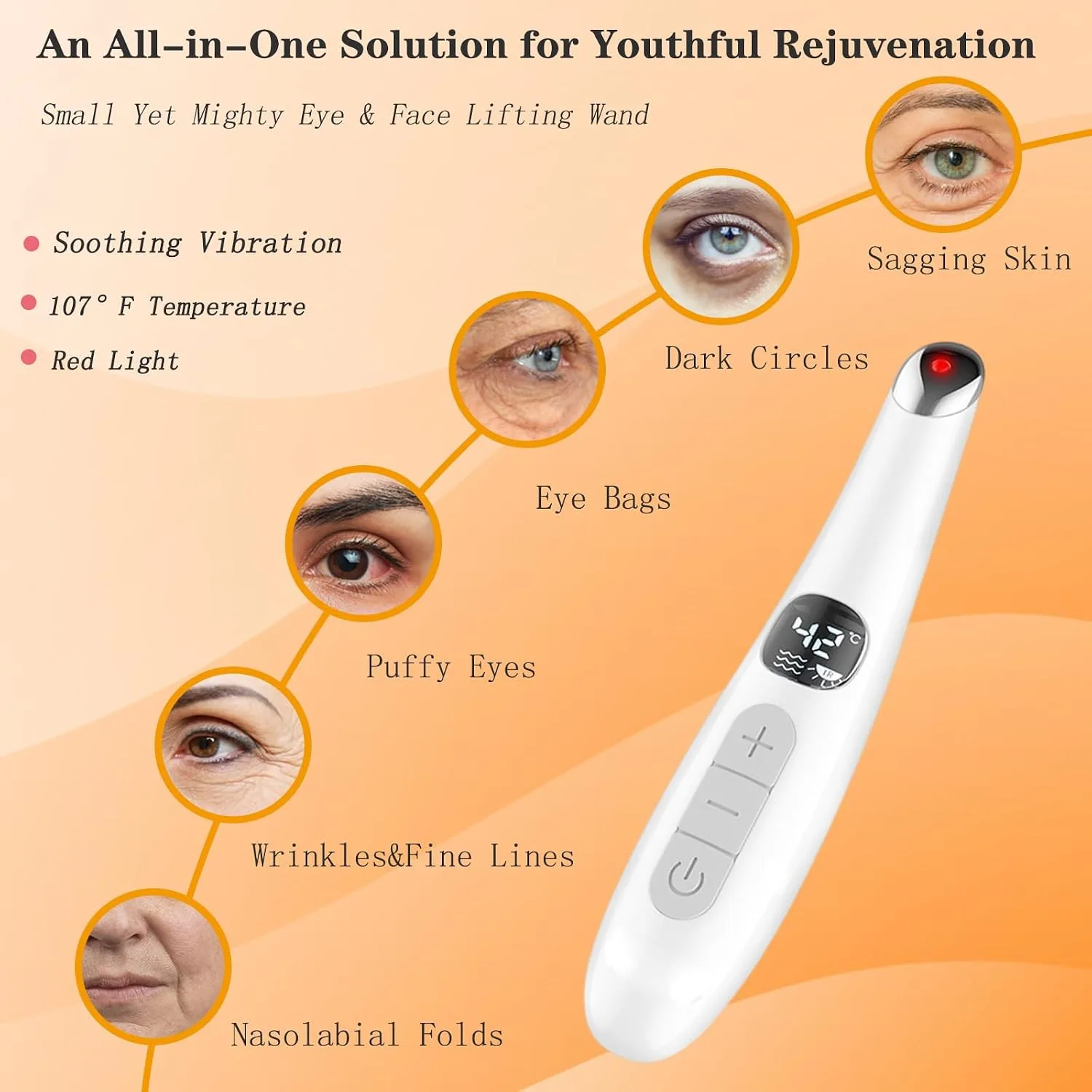 Heated Eye Wand, Pure White