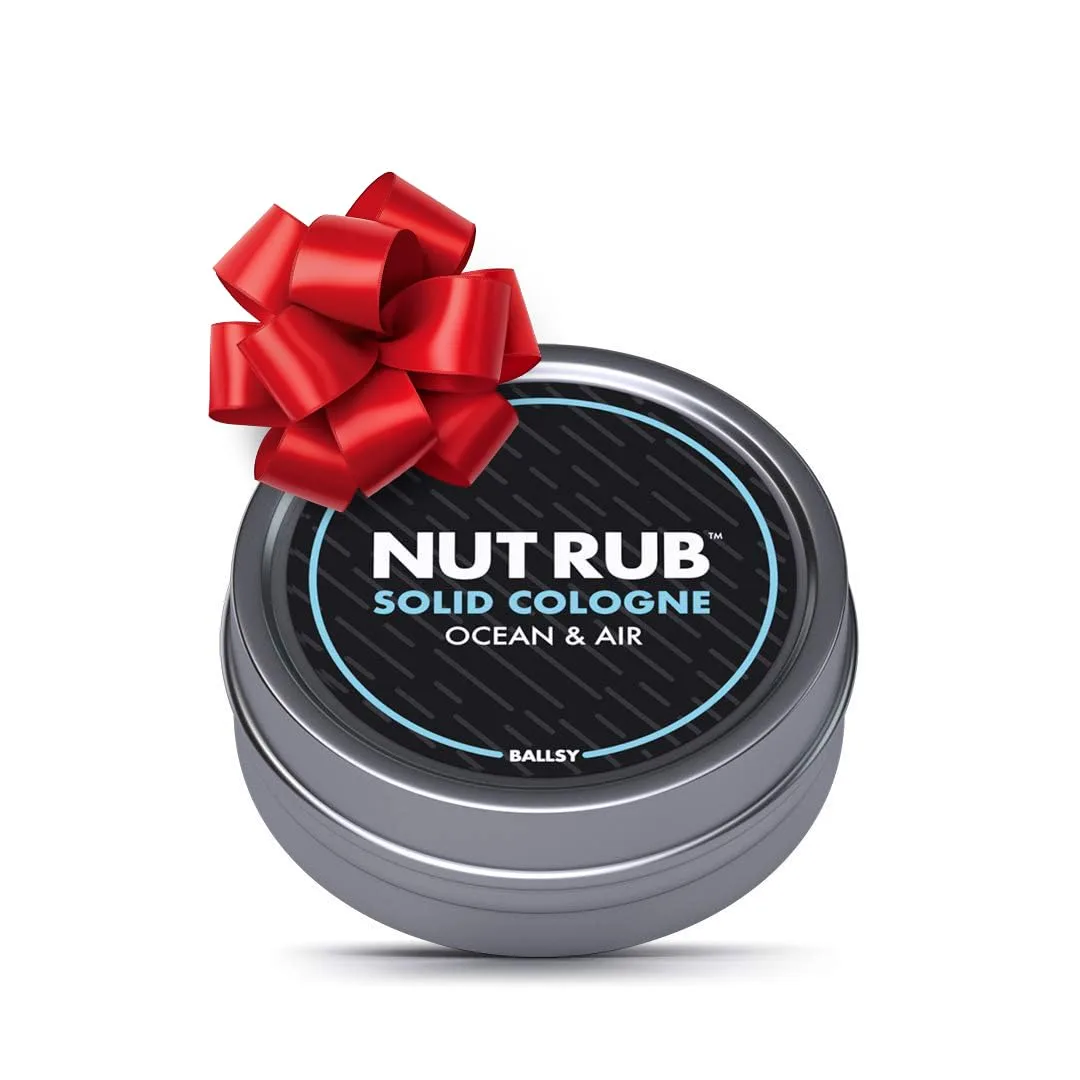 Colonia sólida para hombre Ballsy Nut Rub Ocean & Air 0.85 Oz