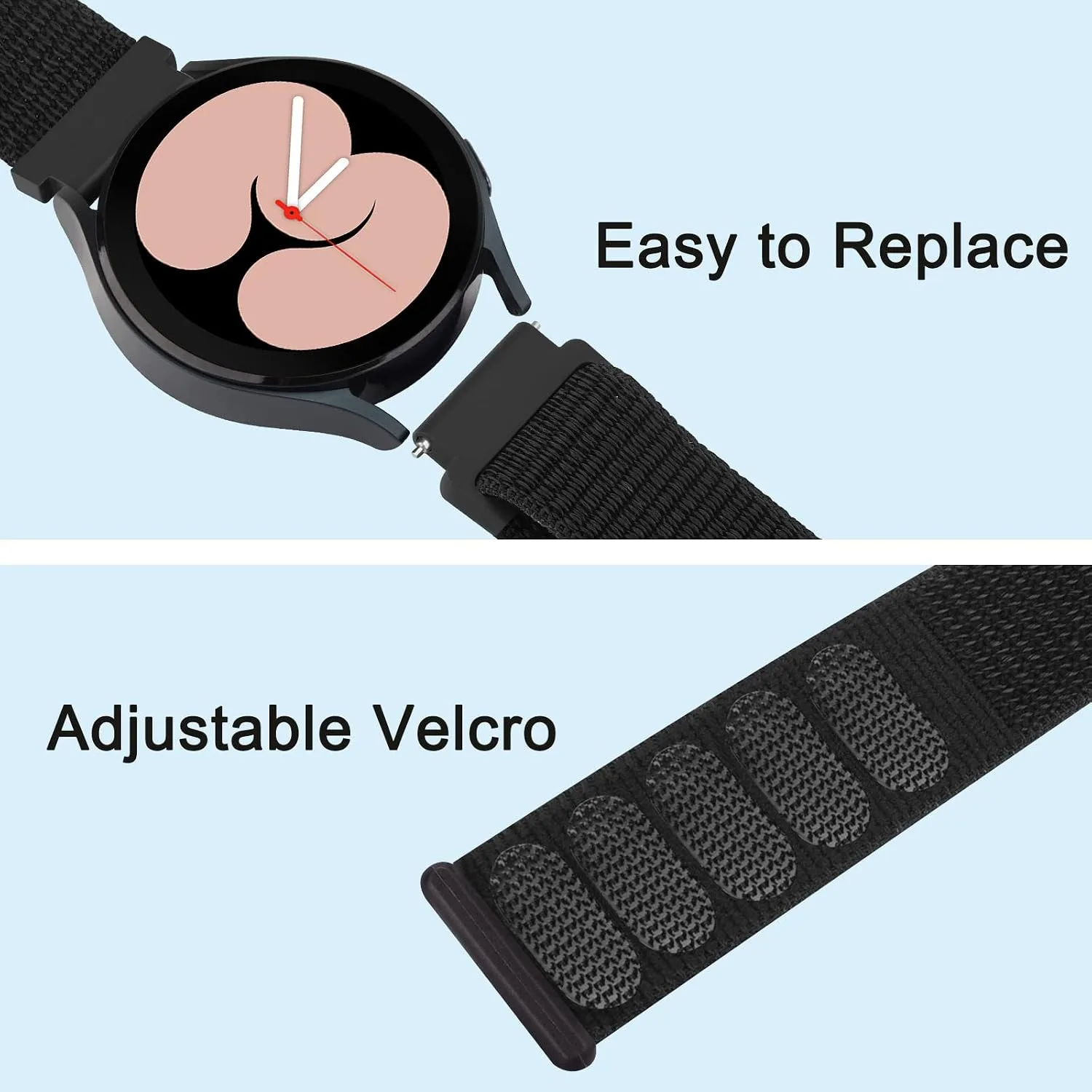 Amzpas Nylon Bands Compatible with COROS PACE 4 / PACE 3 / Pro/APEX 2 Pro/APEX Pro/APEX 46mm Men Women, 22mm Soft Sport Replacement Strap for Coros Pace 4/3 Watch