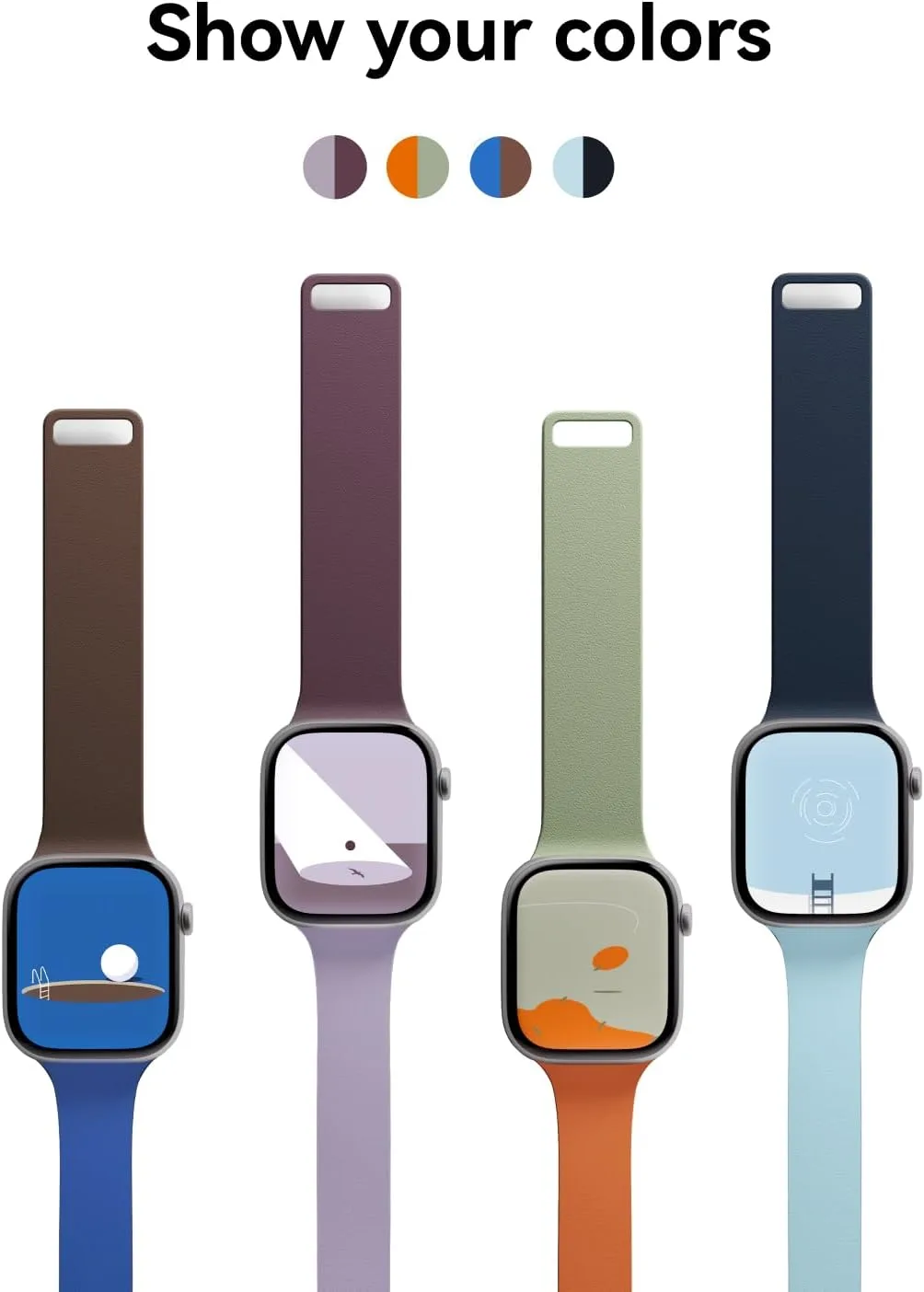 MOFT Snap Duo Watch Bands Active for Apple Watch Bands for Women & Men