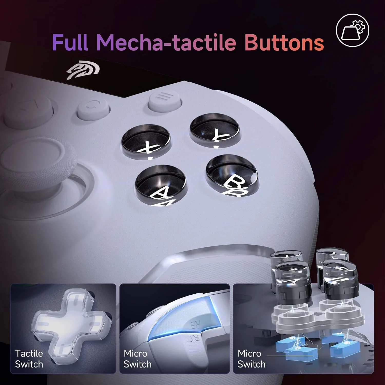 EasySMX X20 Gaming Controller for PC, Steam Deck, Switch 1/2, Android, iOS