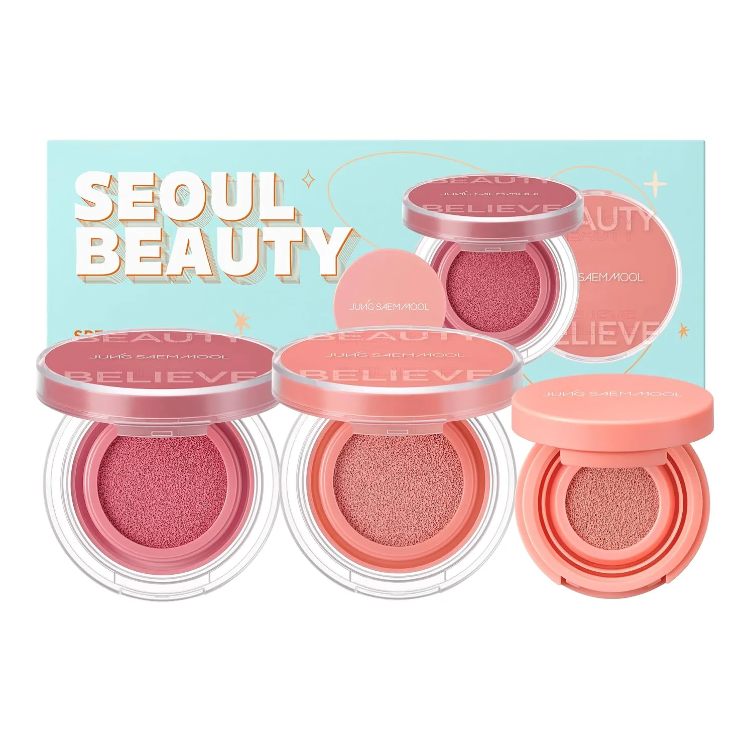 JUNG SAEM MOOL Artist Cushion Blush Gift Set (Coral Halo & Rare Rose)
