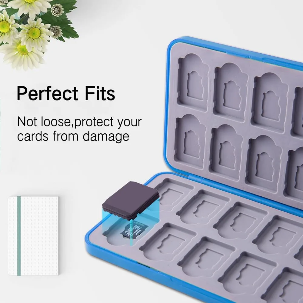 PERFECTSIGHT 48 Switch Game Card Case for Nintendo Switch 2/ OLED/ Lite, Switch Game Holder Cartridge Case with 48 Game & Micro SD Cards Storage, Skyward Sword