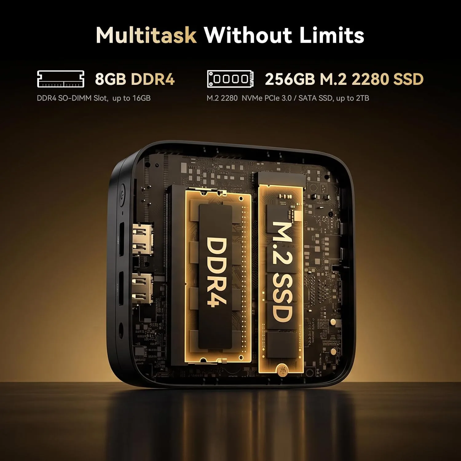 KAMRUI Essenx E1 Business Mini PC, AMD Ryzen 3500U Processor