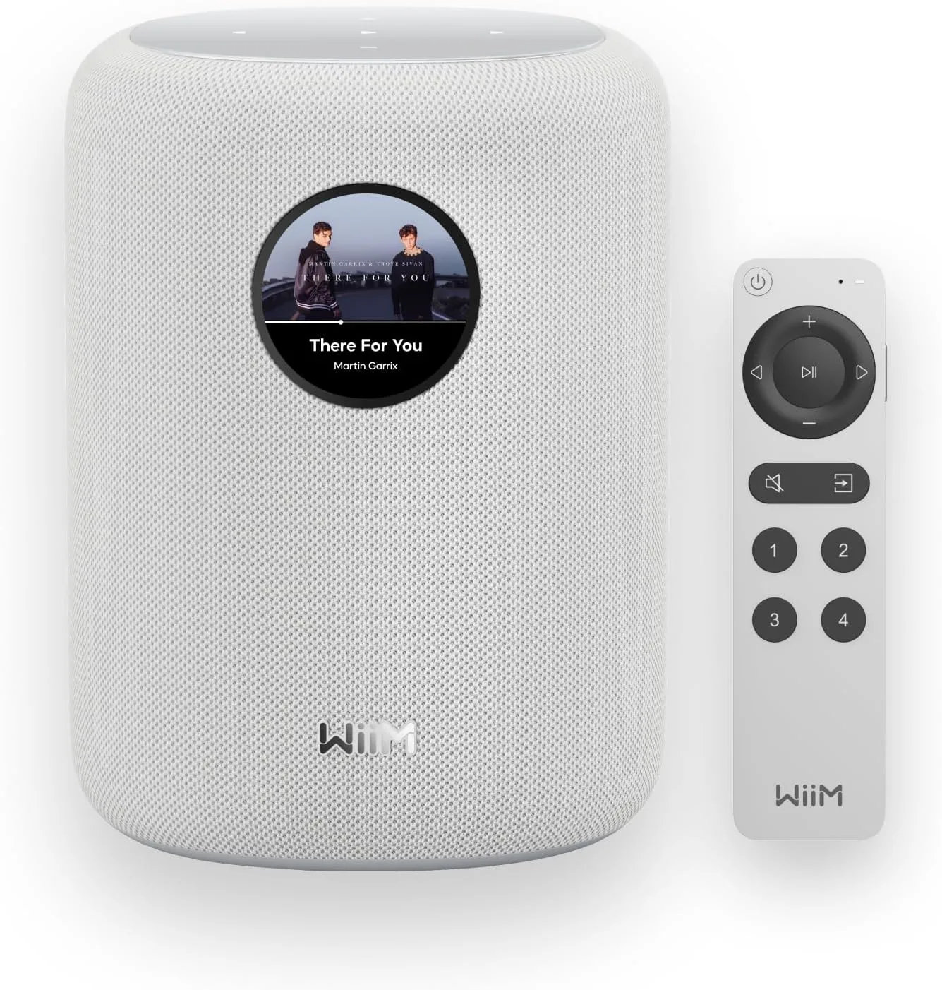 WiiM Sound Smart Speaker with Hi-Res Audio, WiFi and Touchscreen, White