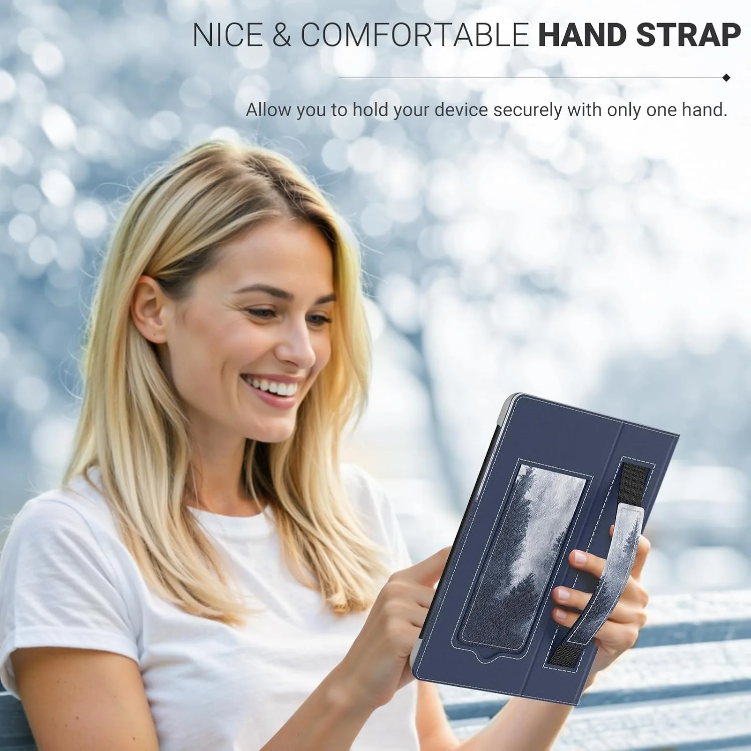 MoKo Universal Case for 6.8,7 Inch eReaders&Tablets, Gray Forest