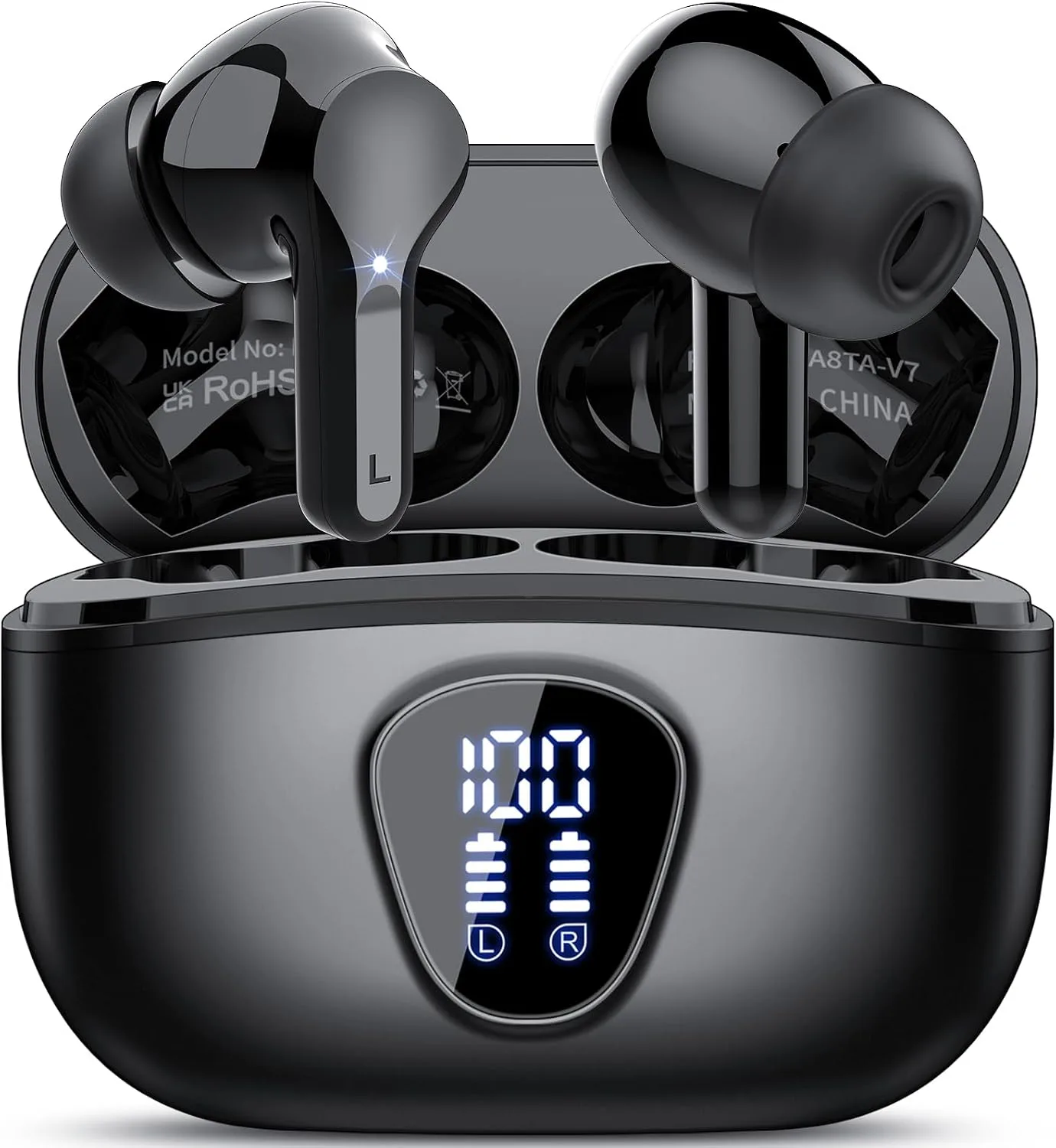 Wireless Earbuds, Bluetooth 5.4 Headphones HiFi Stereo, Bluetooth Earbuds