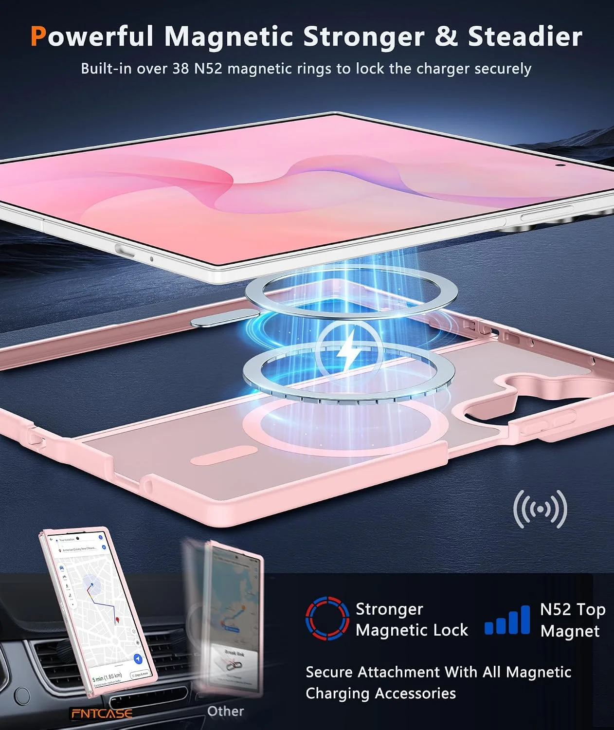 FNTCASE for Samsung Galaxy Z Fold 8 Ultra / Z Fold 7 Case, Fit for Magsafe