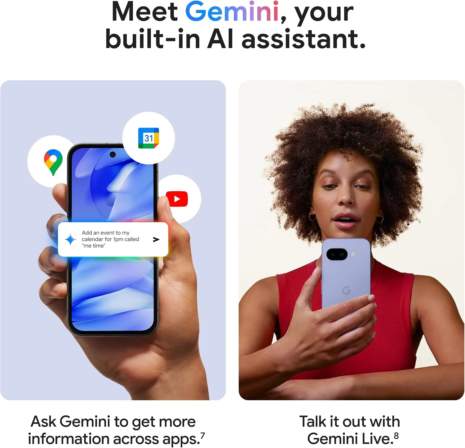 Google Pixel 9a, 128GB, Iris - Unlocked (Renewed)