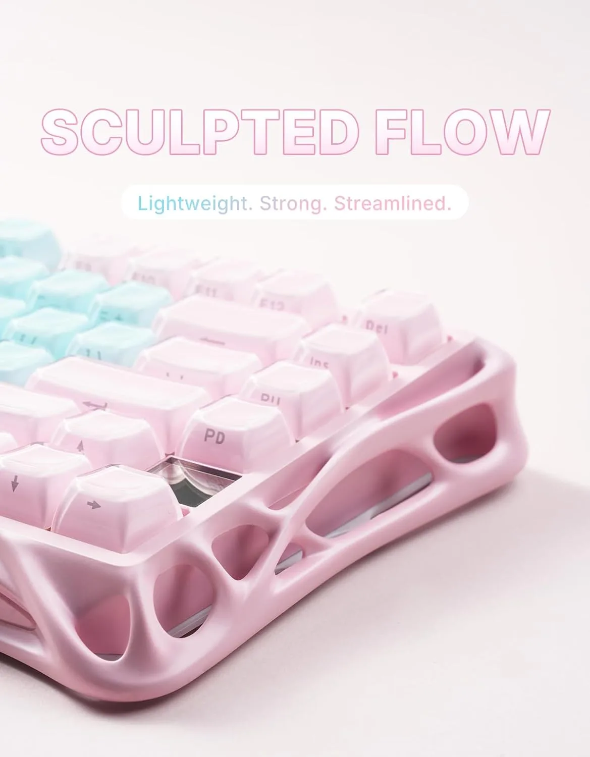 GravaStar Mercury K1 Lite 75% Wireless Mechanical Gaming Keyboard RGB