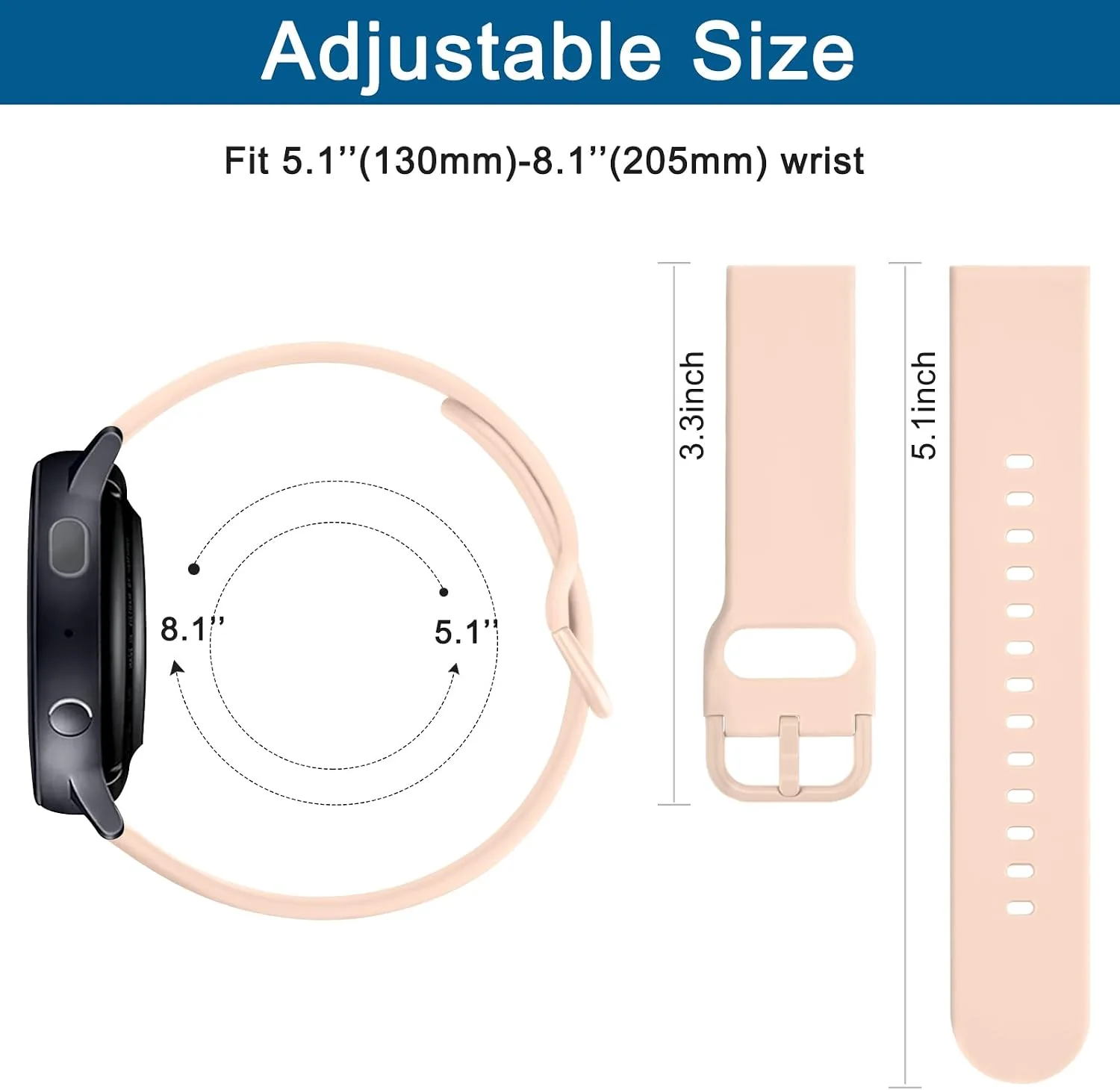 AK Band for Amazfit GTS 4 / GTS 4 Mini / GTS 3 / GTS 2 / GTS 2e / GTS 2 mini / GTS / GTR mini Bands, 20mm Soft Replacement Sport Strap for Amazfit Bip 3 / Bip 3 Pro / Bip U Pro / Bip / Bip Lite / Bip S / Bip S lite / Bip U Smart Watch Women Men