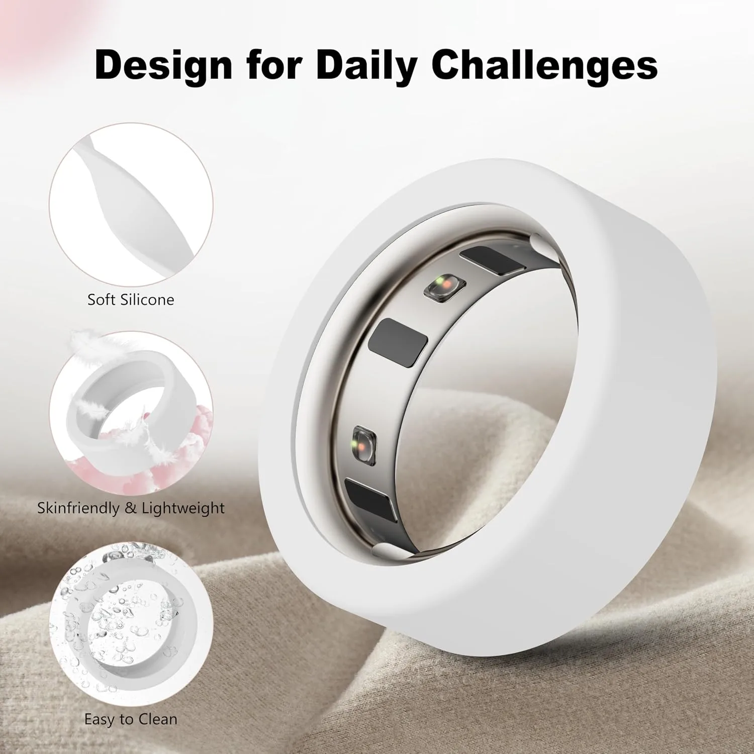 Protector Compatible for Oura Ring 4/Gen4 Ceramic/Gen3 Cover,Scratch-proof