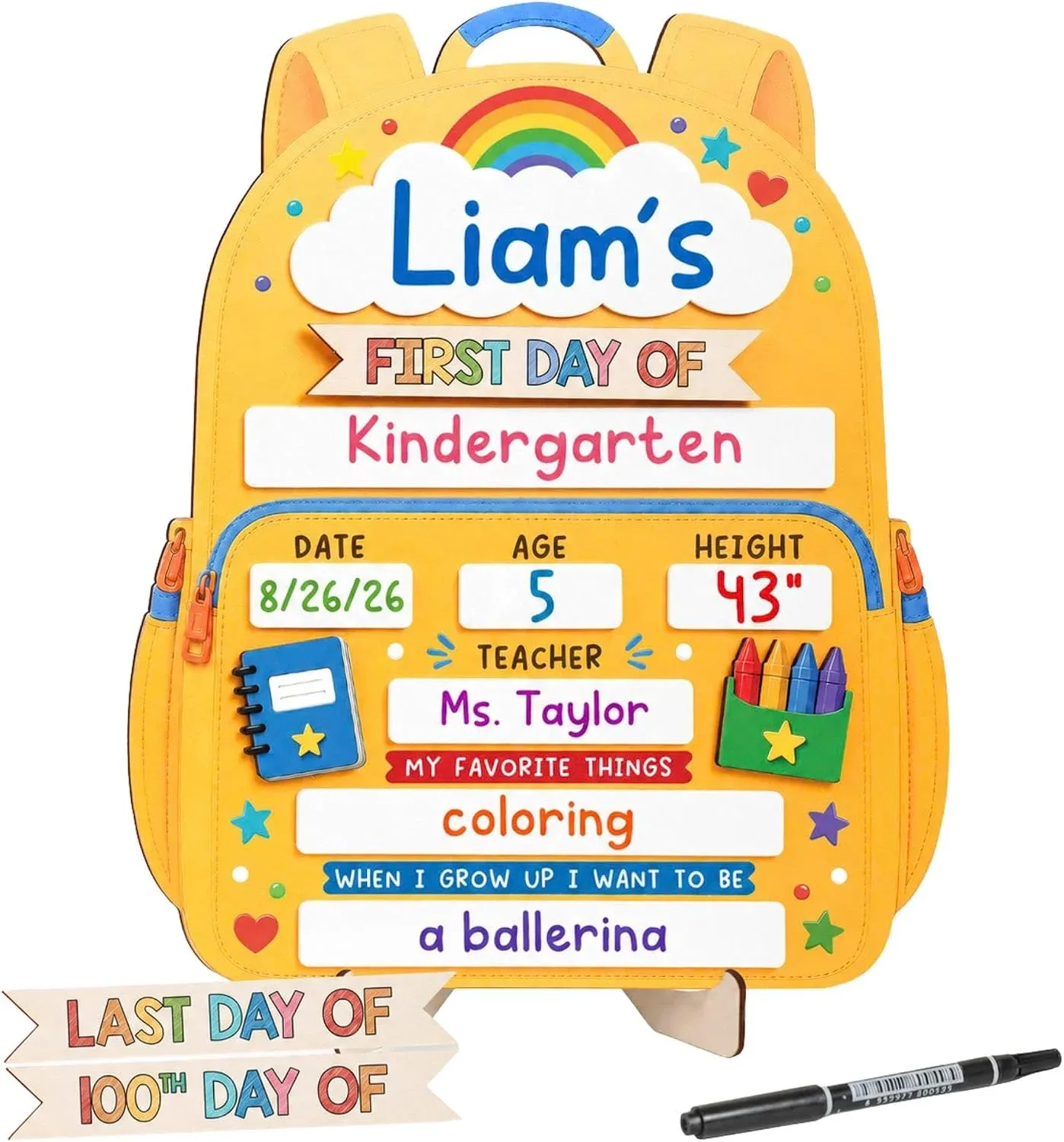 Cartel para Primer Día de Clases Diboseri