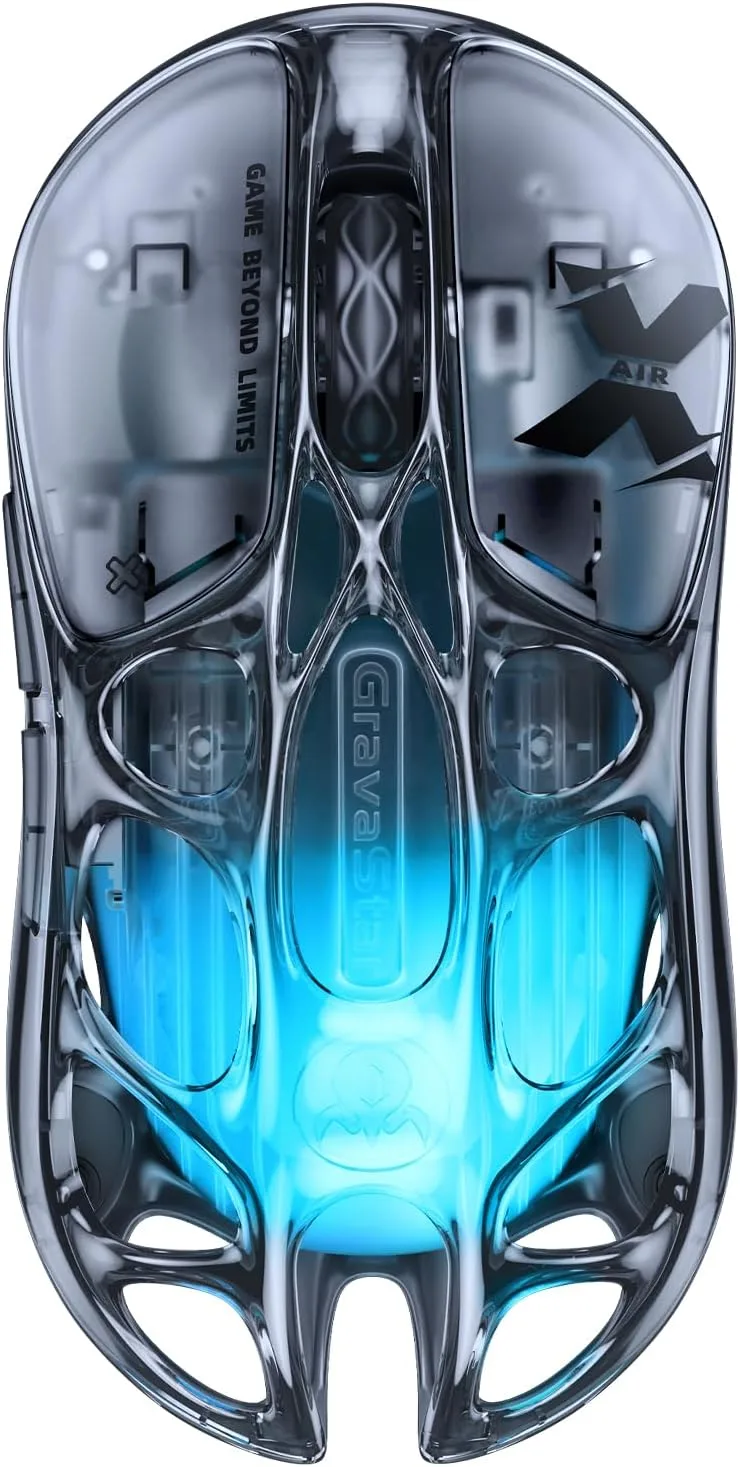 Mouse Gamer Gravastar Mercury X AIR inalámbrico True 8K